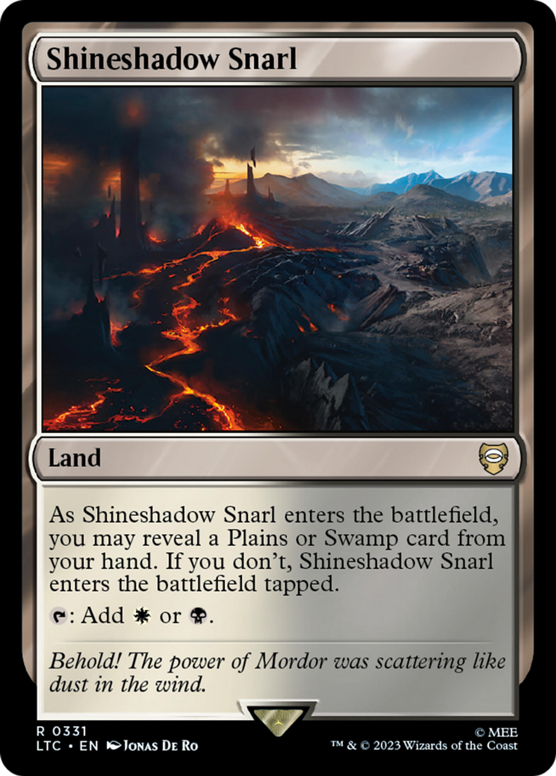 Shineshadow Snarl — Tales of Middle-earth Commander — Magic: The Gathering