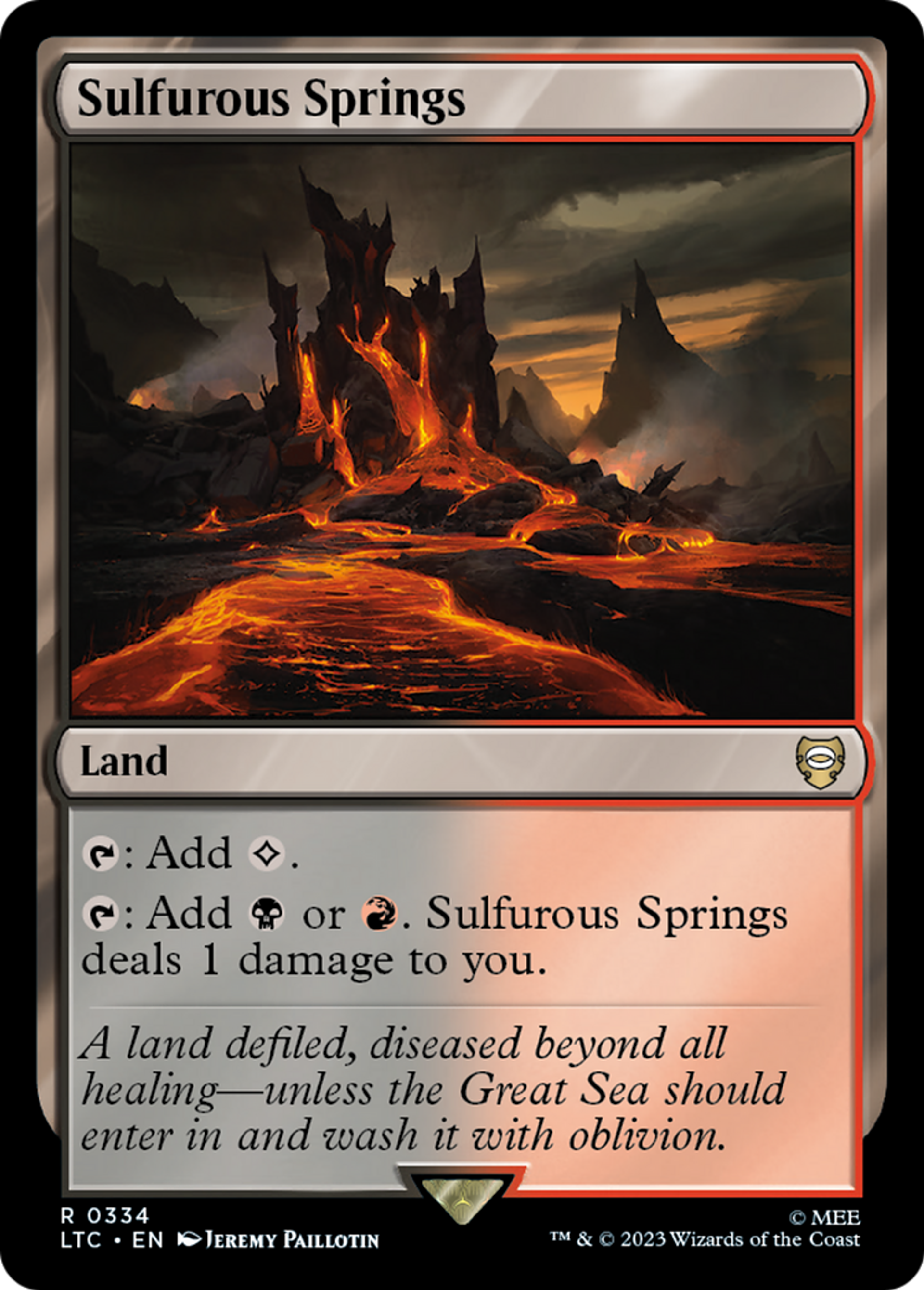 Sulfurous Springs — Tales of Middle-earth Commander — Magic: The Gathering