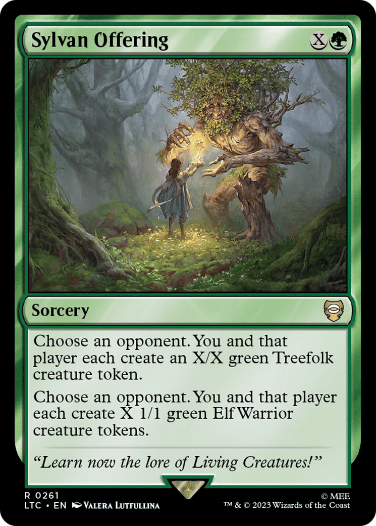 Sylvan Offering — Tales of Middle-earth Commander — Magic: The Gathering