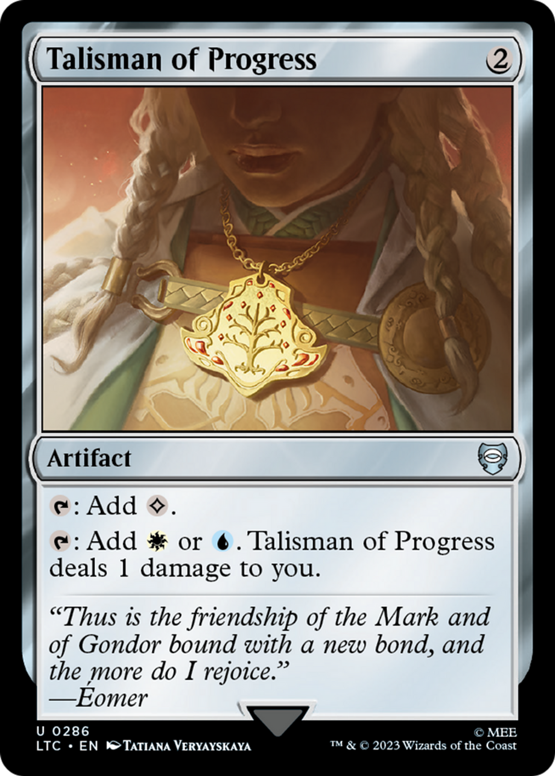 Talisman of Progress — Tales of Middle-earth Commander — Magic: The Gathering