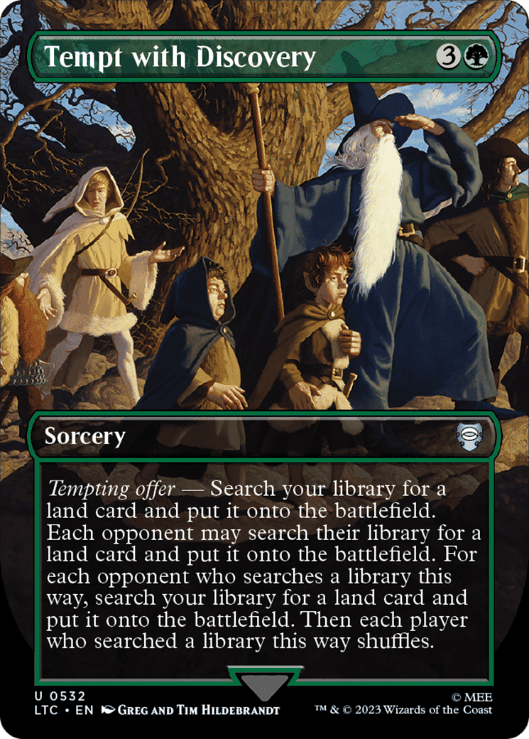 Tempt with Discovery — Tales of Middle-earth Commander — Magic: The Gathering