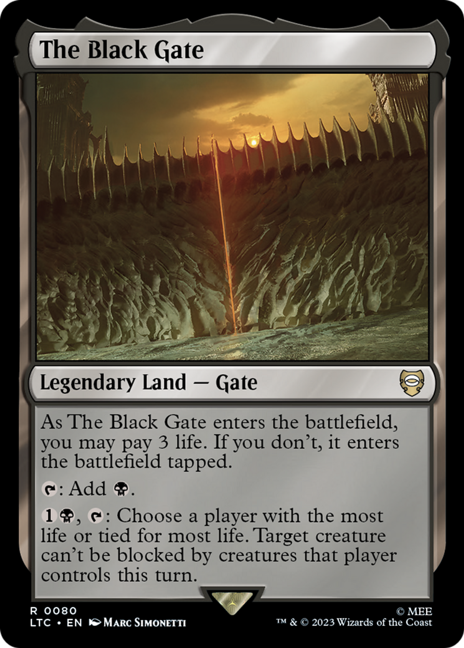 The Black Gate — Tales of Middle-earth Commander — Magic: The Gathering