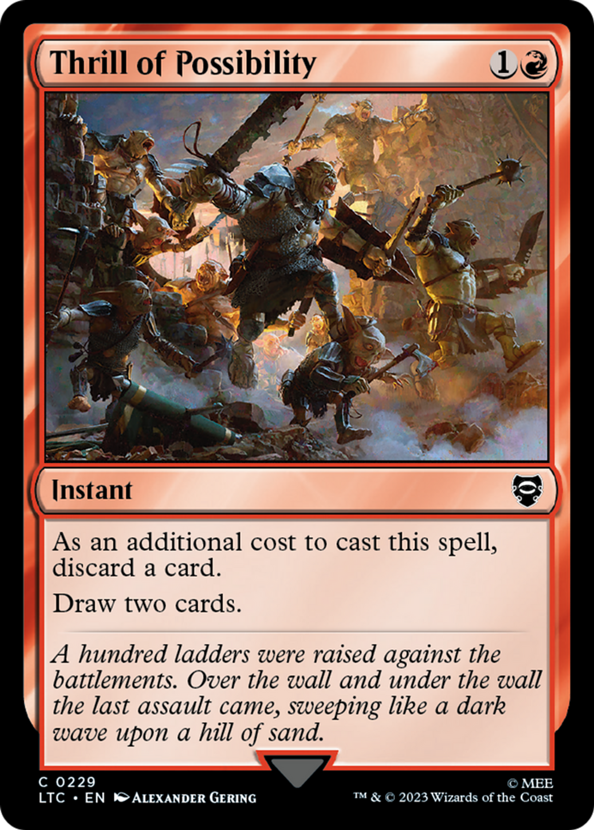 Thrill of Possibility — Tales of Middle-earth Commander — Magic: The Gathering