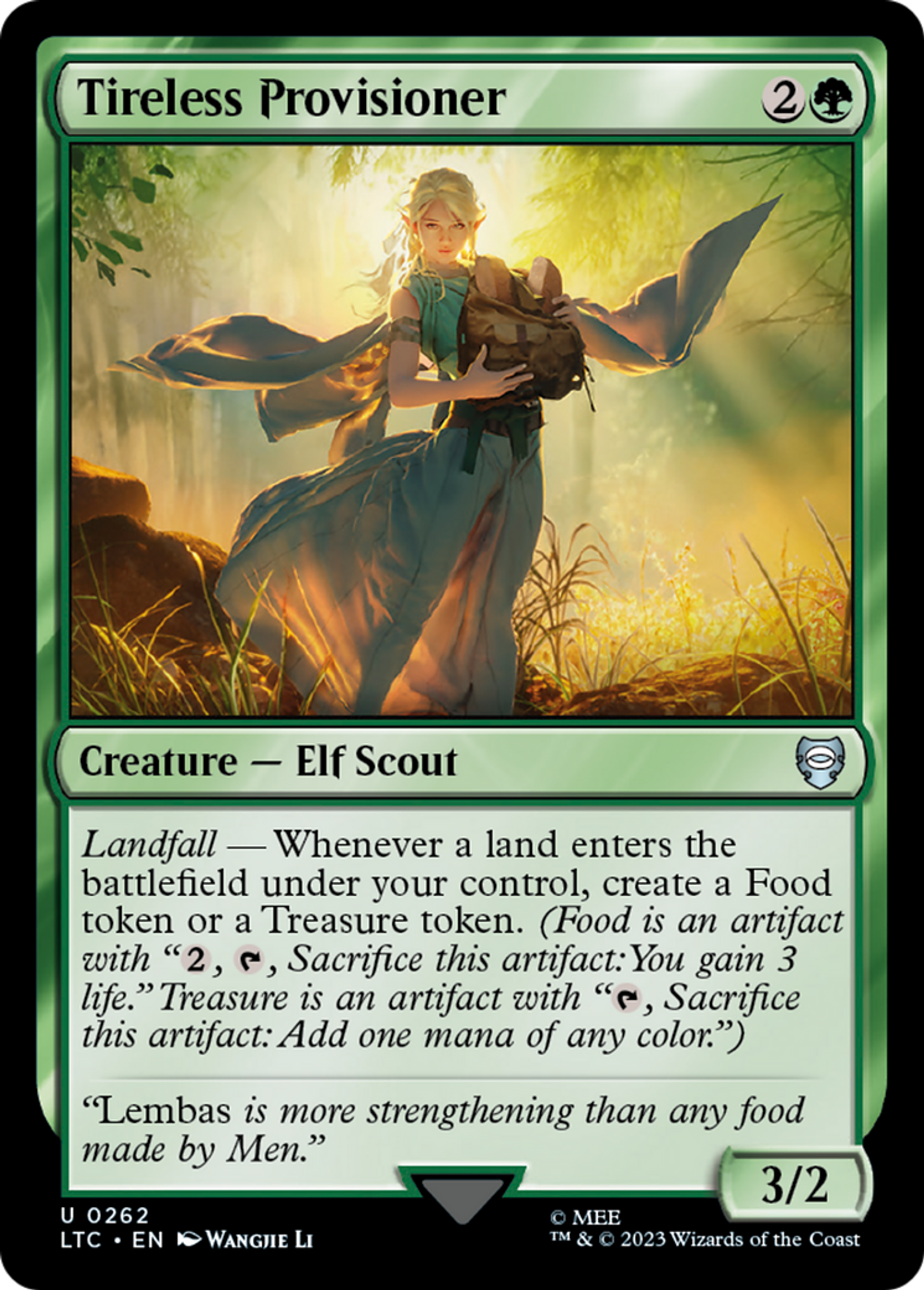 Tireless Provisioner — Tales of Middle-earth Commander — Magic: The Gathering