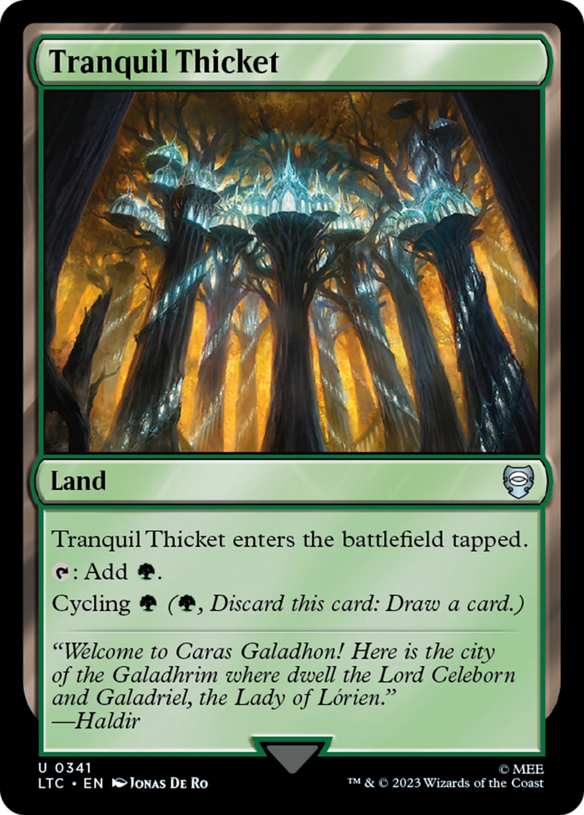Tranquil Thicket — Tales of Middle-earth Commander — Magic: The Gathering