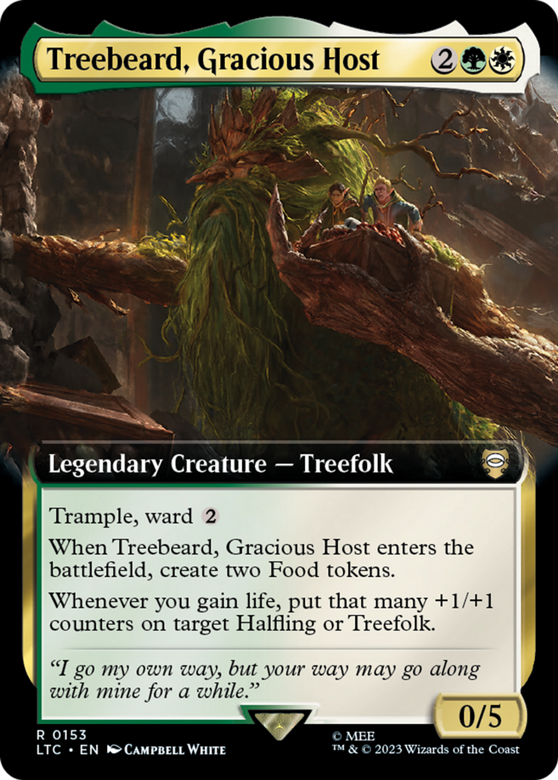 Treebeard, Gracious Host — Tales of Middle-earth Commander — Magic: The Gathering