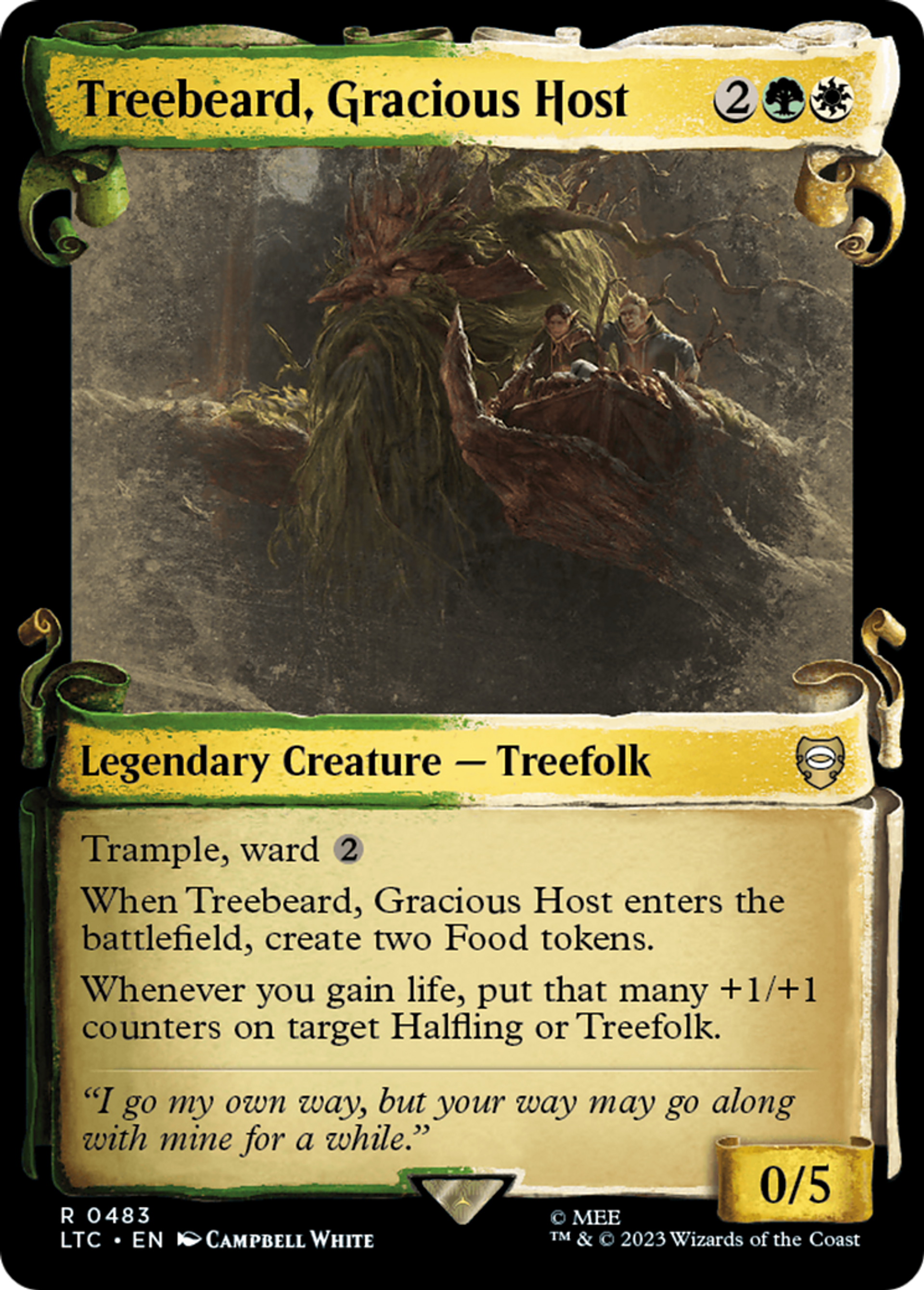 Treebeard, Gracious Host — Tales of Middle-earth Commander — Magic: The Gathering