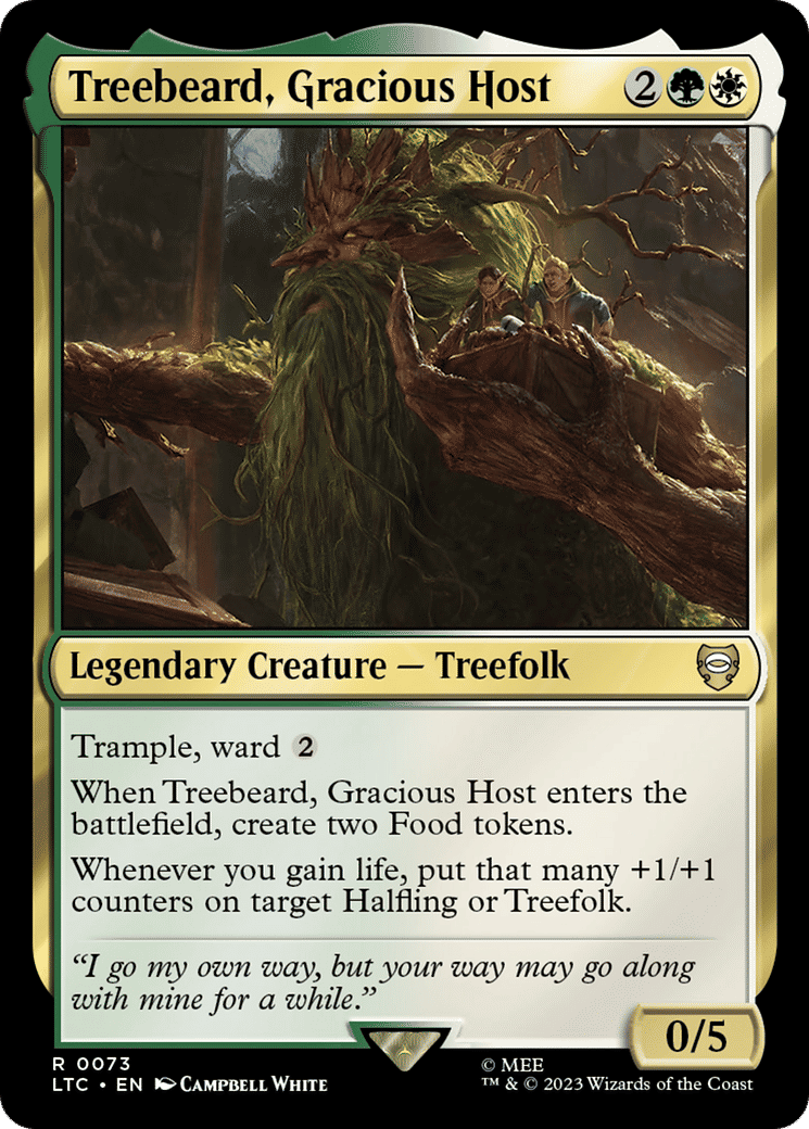 Treebeard, Gracious Host — Tales of Middle-earth Commander — Magic: The Gathering