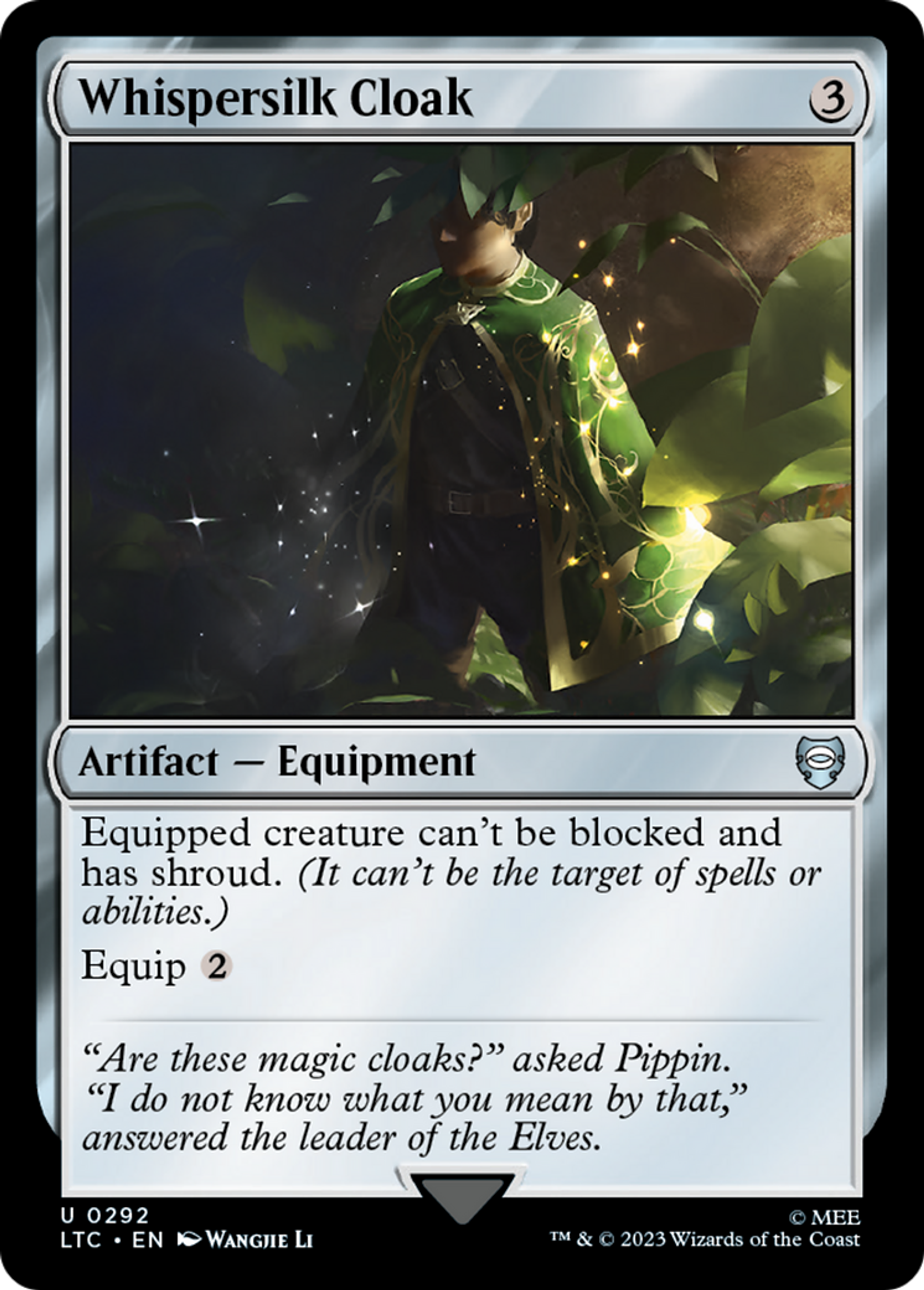Whispersilk Cloak — Tales of Middle-earth Commander — Magic: The Gathering