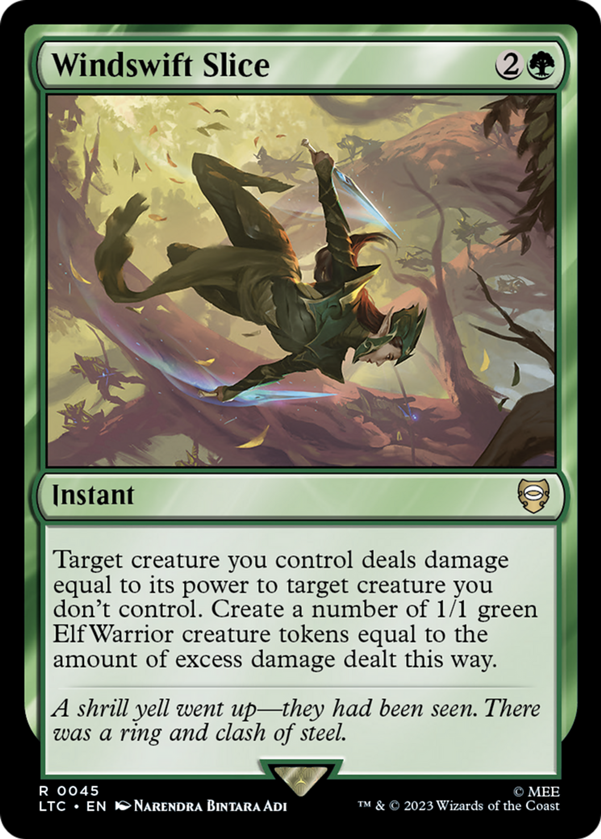 Windswift Slice — Tales of Middle-earth Commander — Magic: The Gathering