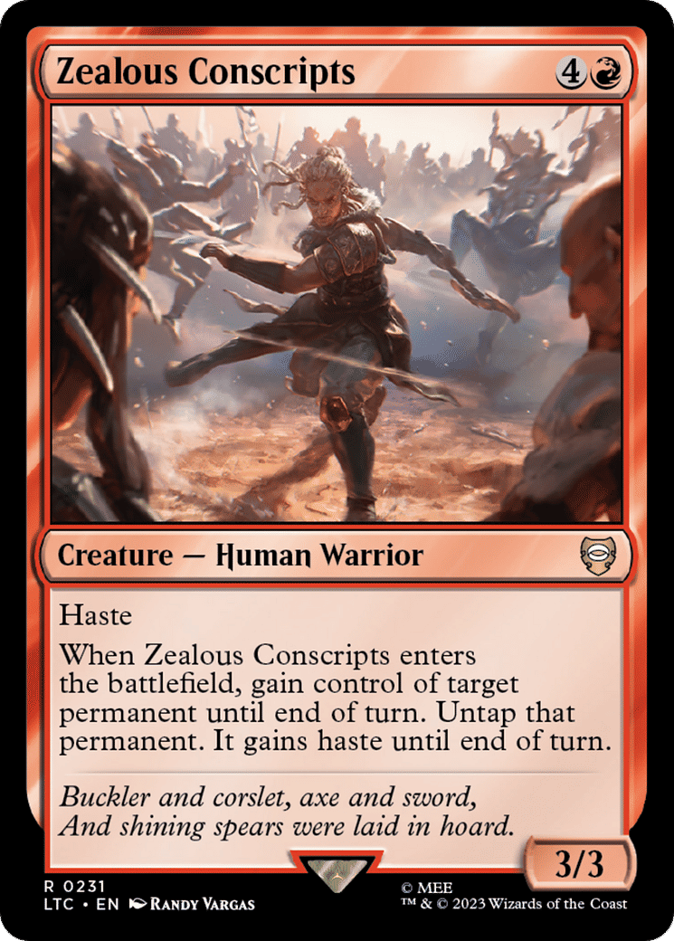Zealous Conscripts — Tales of Middle-earth Commander — Magic: The Gathering