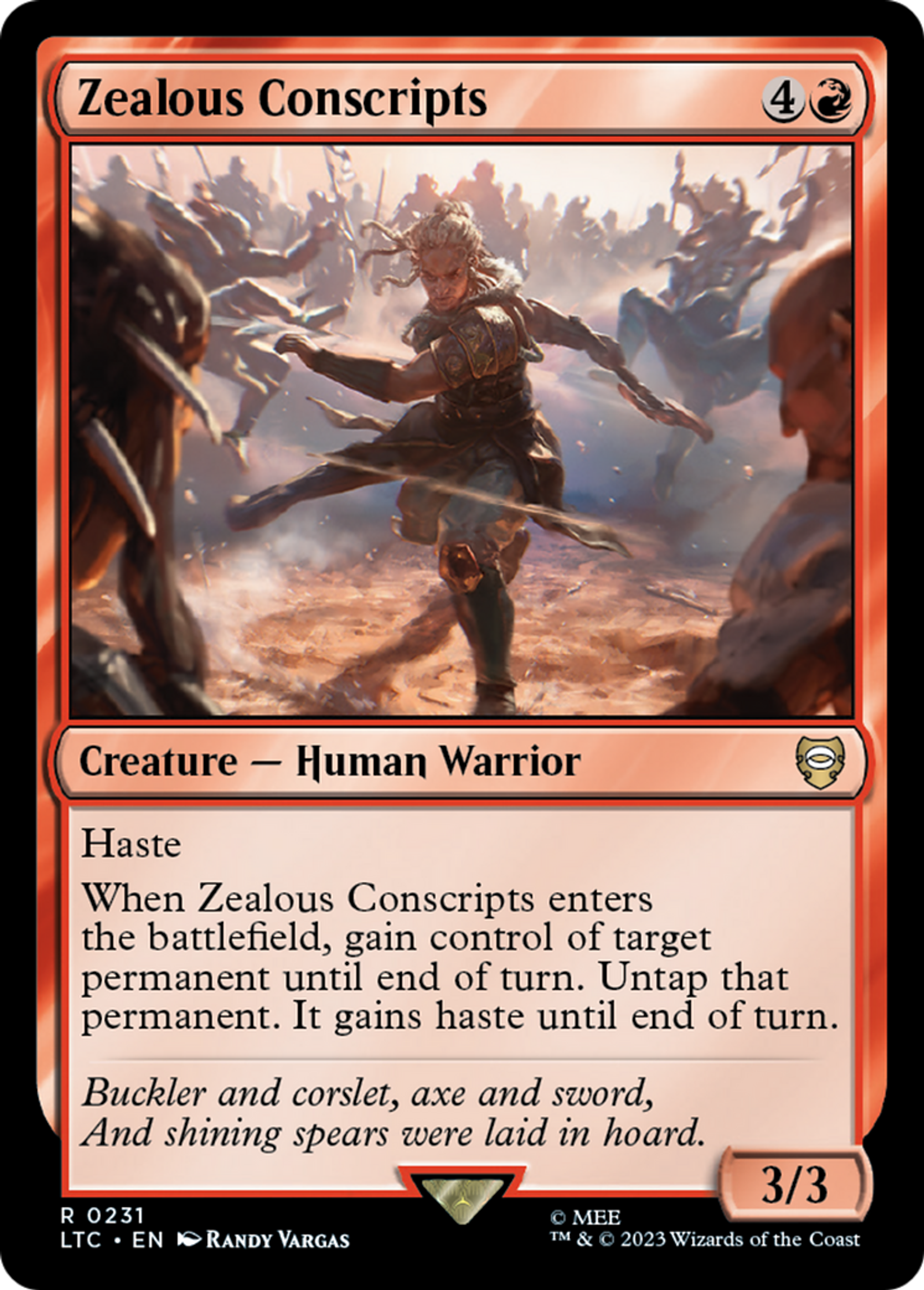 Zealous Conscripts — Tales of Middle-earth Commander — Magic: The Gathering