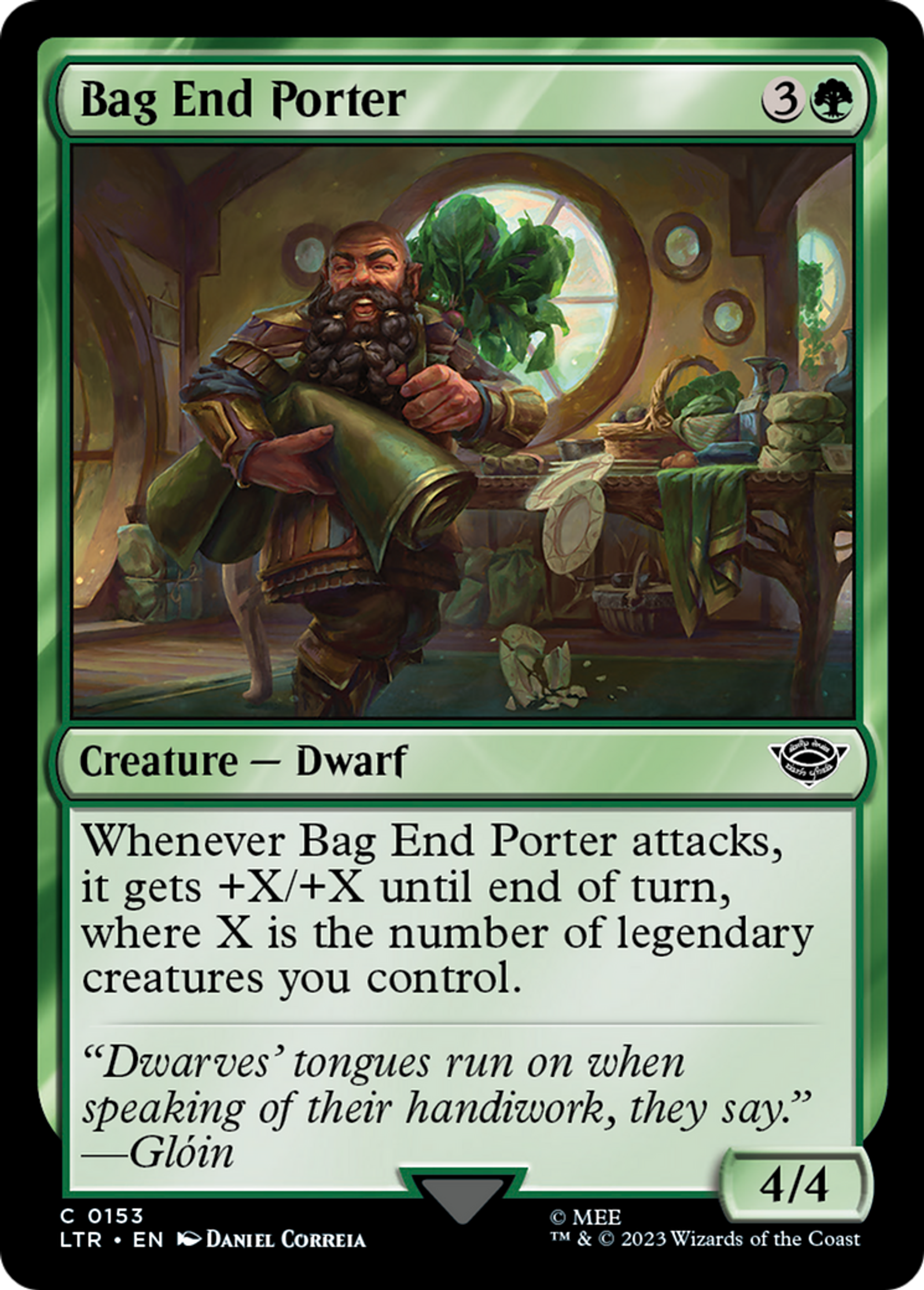 Bag End Porter — The Lord of the Rings: Tales of Middle-earth — Magic: The Gathering
