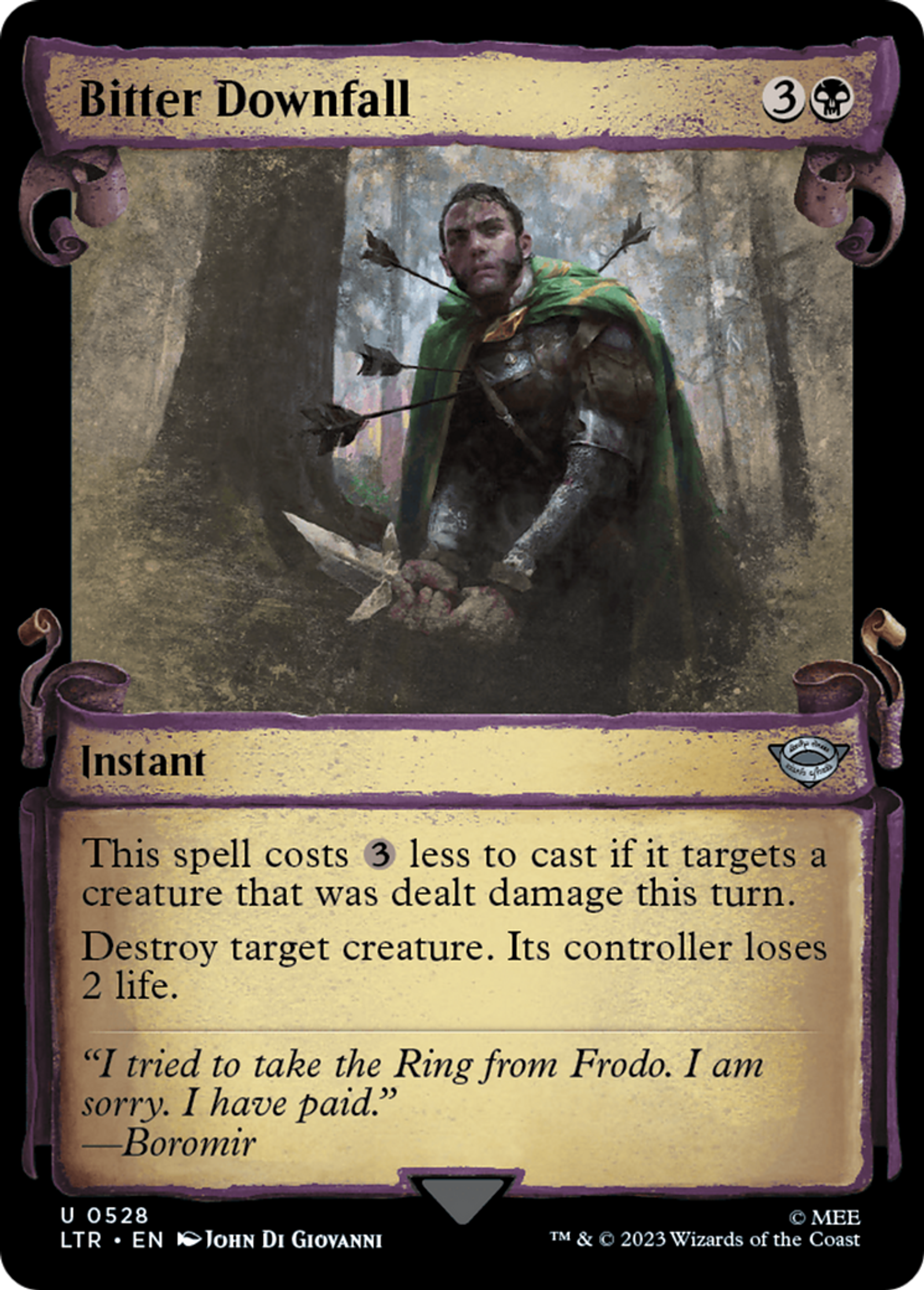 Bitter Downfall — The Lord of the Rings: Tales of Middle-earth — Magic: The Gathering
