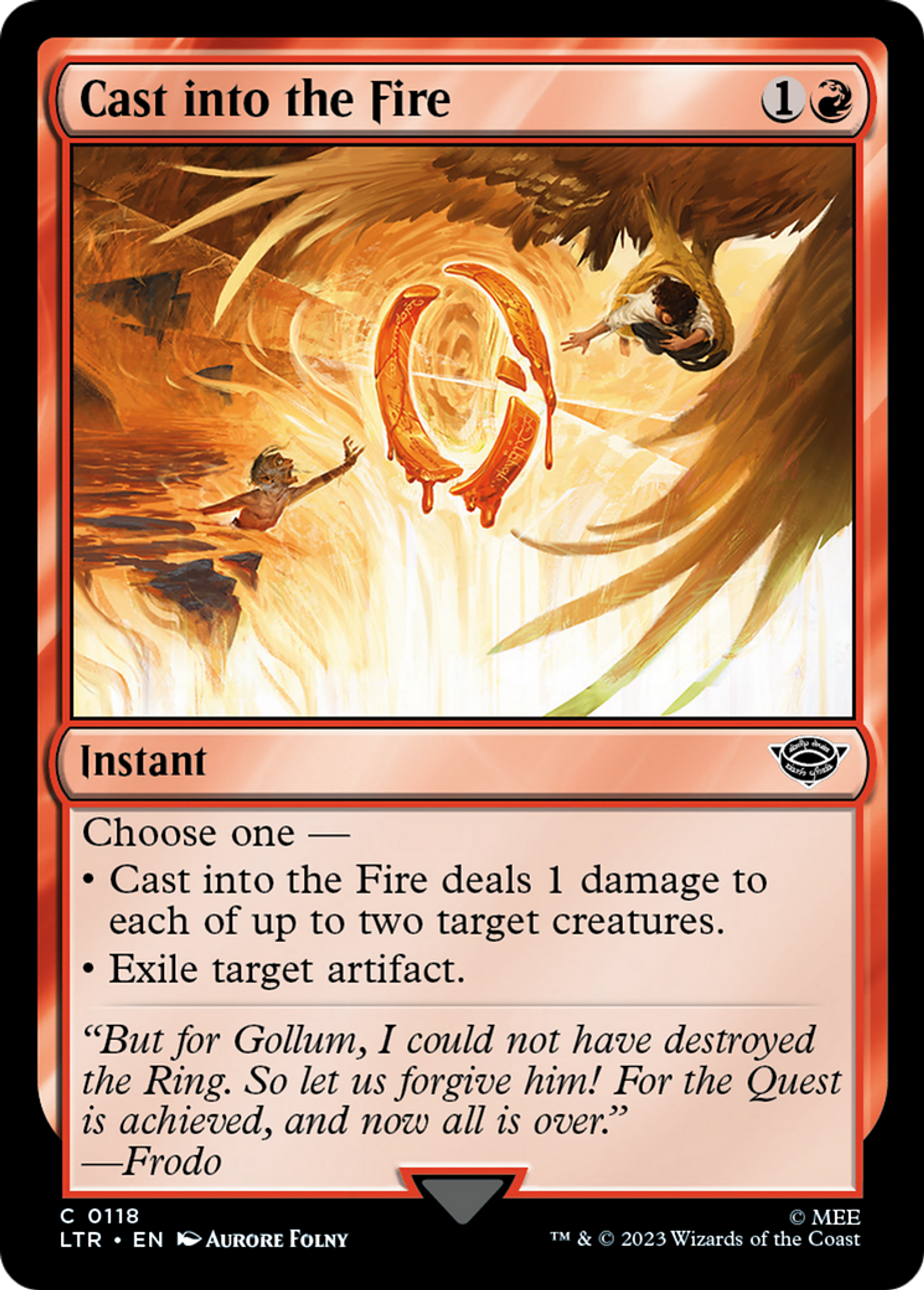 Cast into the Fire — The Lord of the Rings: Tales of Middle-earth — Magic: The Gathering
