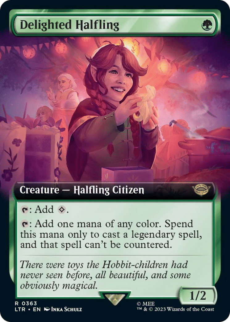 Delighted Halfling — The Lord of the Rings: Tales of Middle-earth — Magic: The Gathering