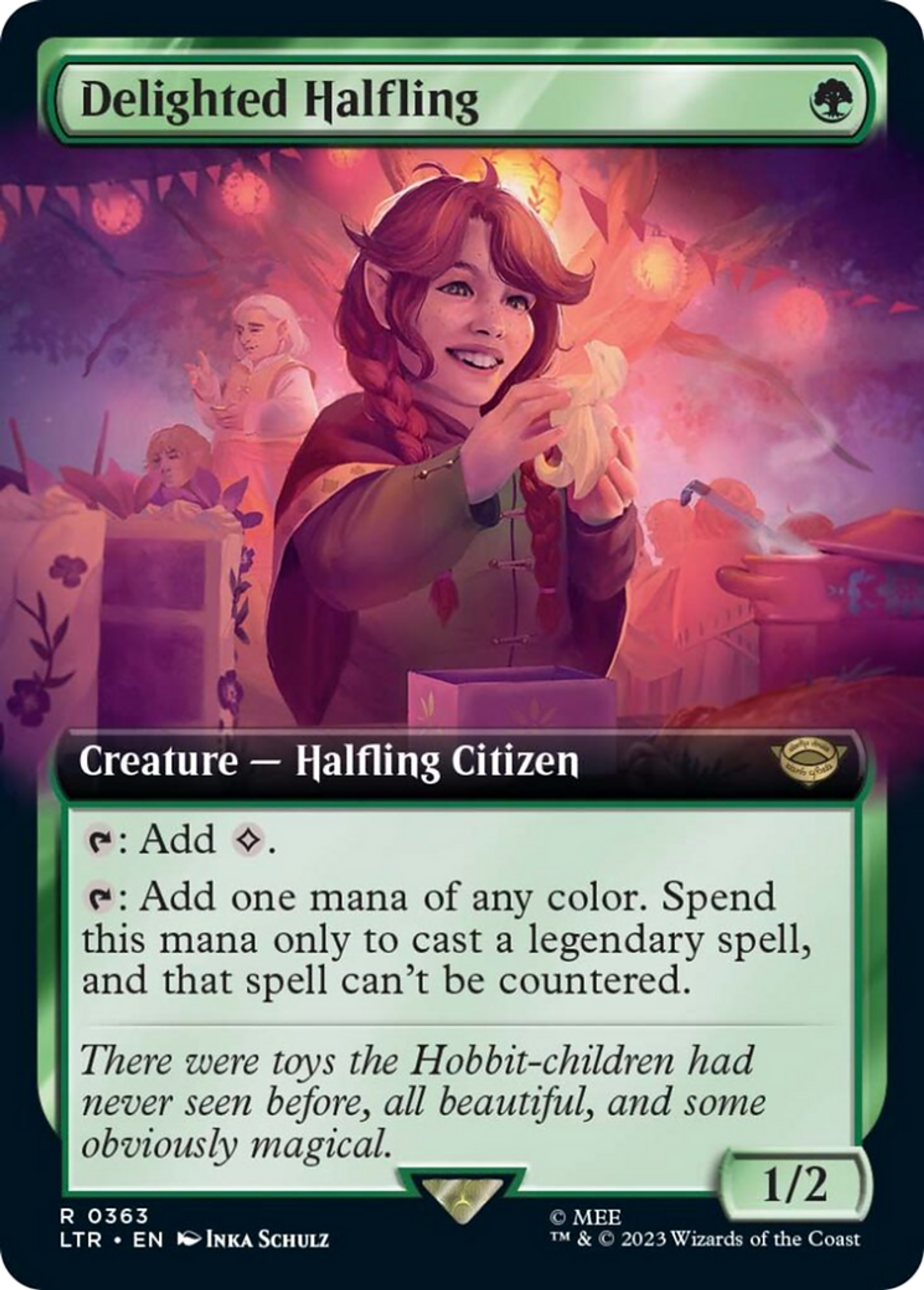 Delighted Halfling — The Lord of the Rings: Tales of Middle-earth — Magic: The Gathering