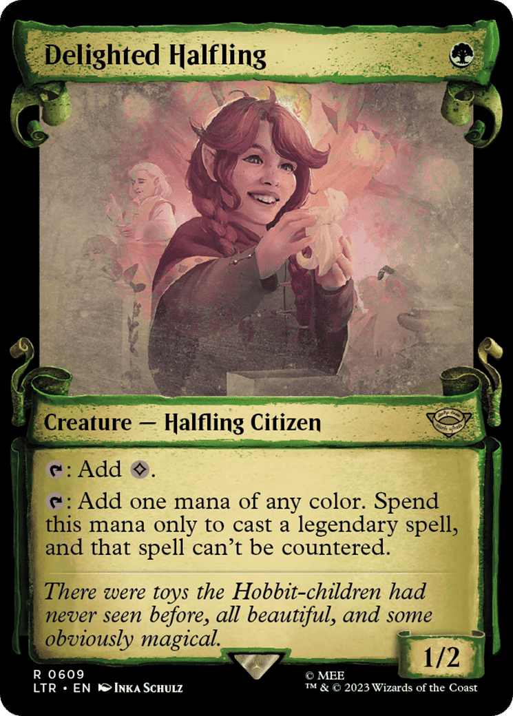 Delighted Halfling — The Lord of the Rings: Tales of Middle-earth — Magic: The Gathering