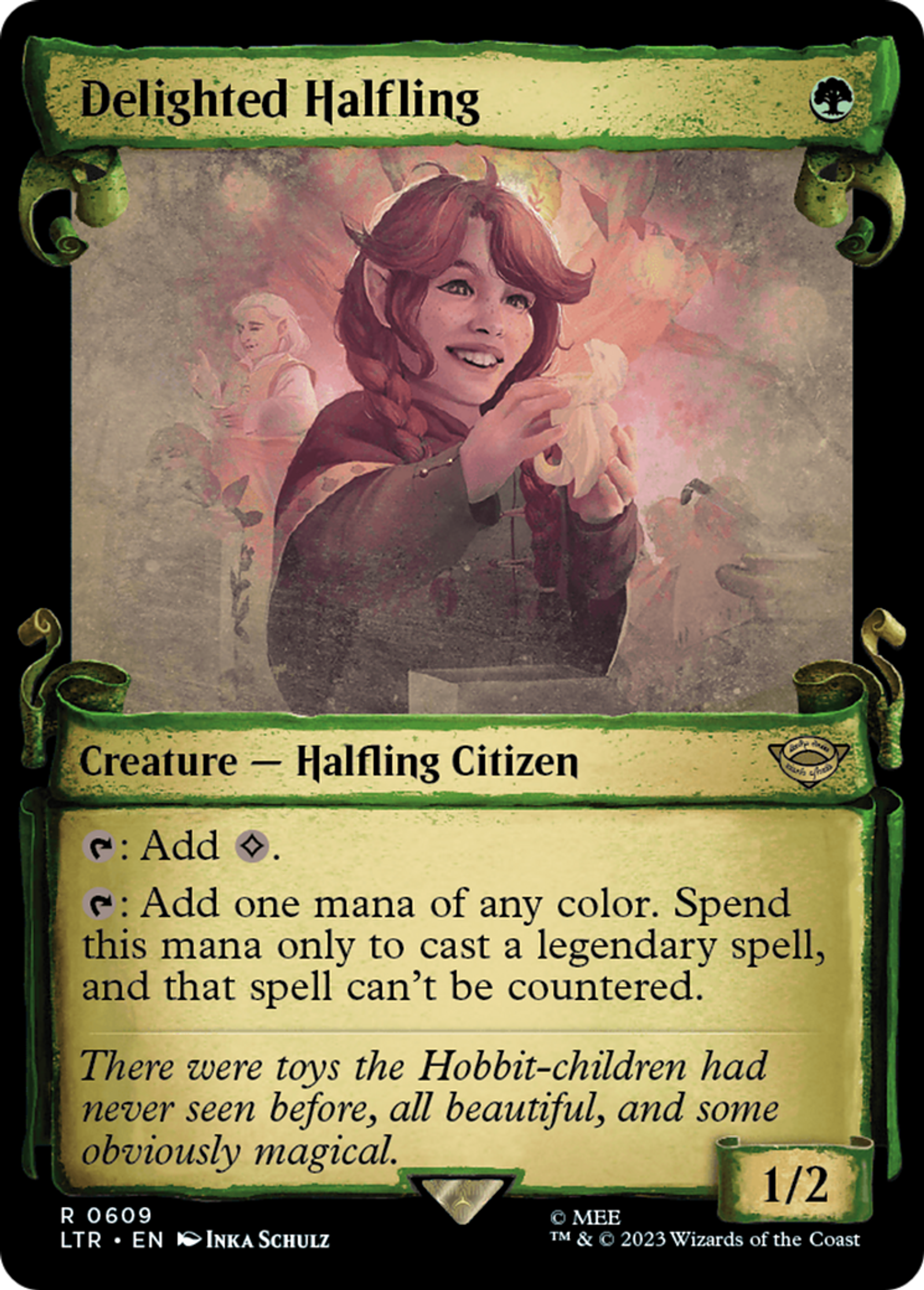 Delighted Halfling — The Lord of the Rings: Tales of Middle-earth — Magic: The Gathering