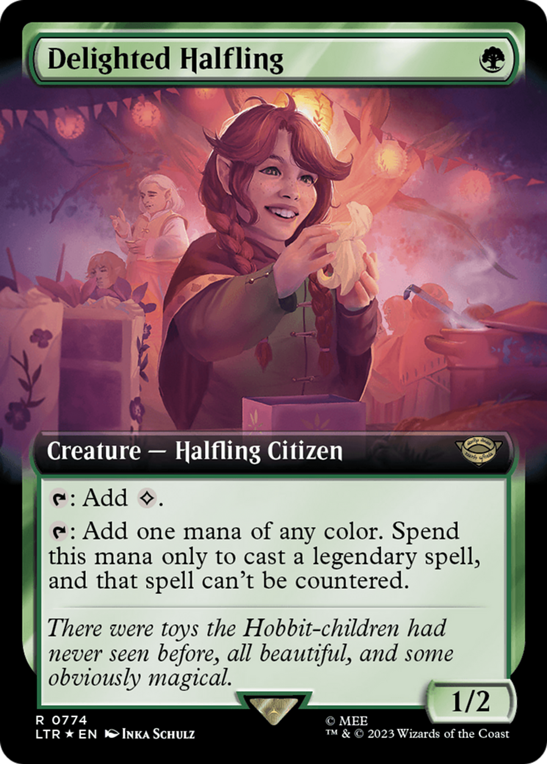 Delighted Halfling — The Lord of the Rings: Tales of Middle-earth — Magic: The Gathering