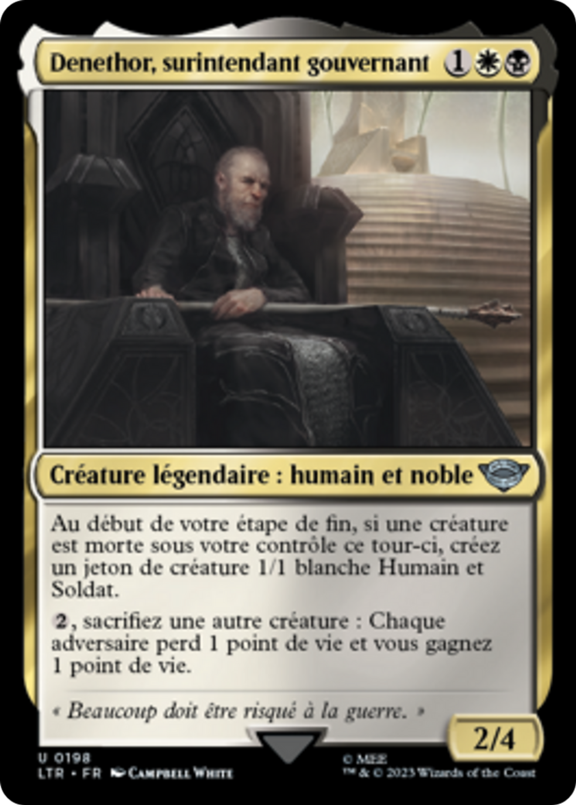 Denethor, surintendant gouvernant — The Lord of the Rings: Tales of Middle-earth — Magic: The Gathering