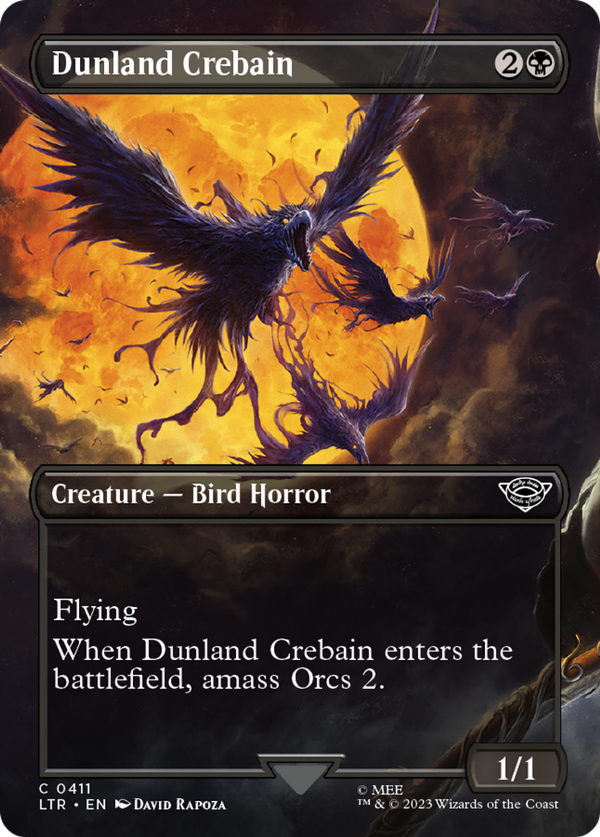 Dunland Crebain — The Lord of the Rings: Tales of Middle-earth — Magic: The Gathering