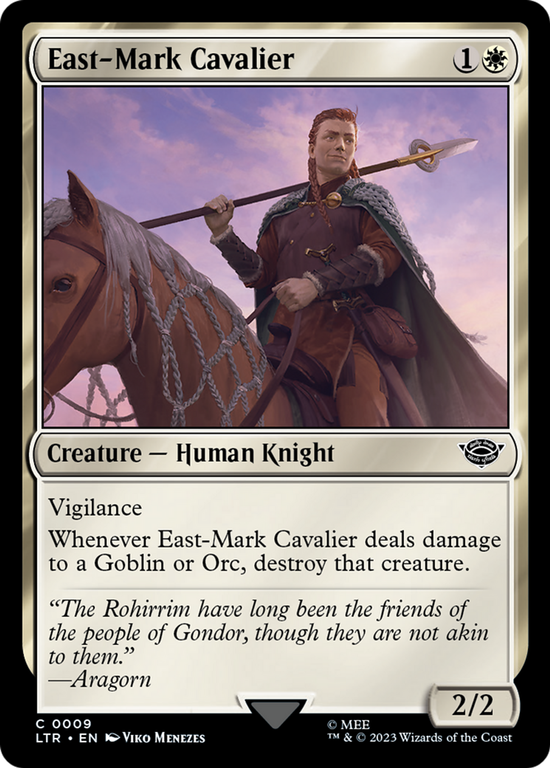East-Mark Cavalier — The Lord of the Rings: Tales of Middle-earth — Magic: The Gathering