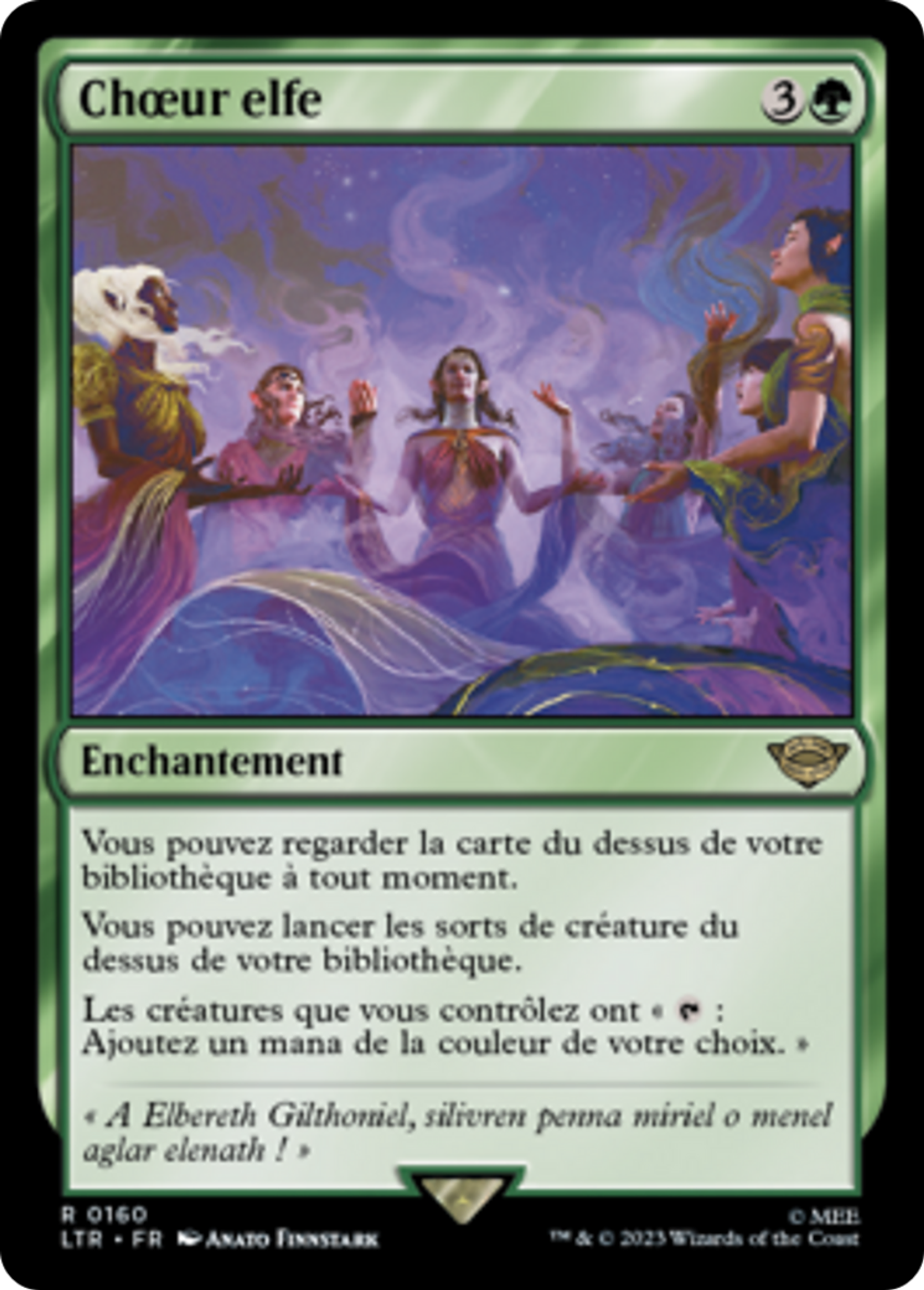 Chœur elfe — The Lord of the Rings: Tales of Middle-earth — Magic: The Gathering