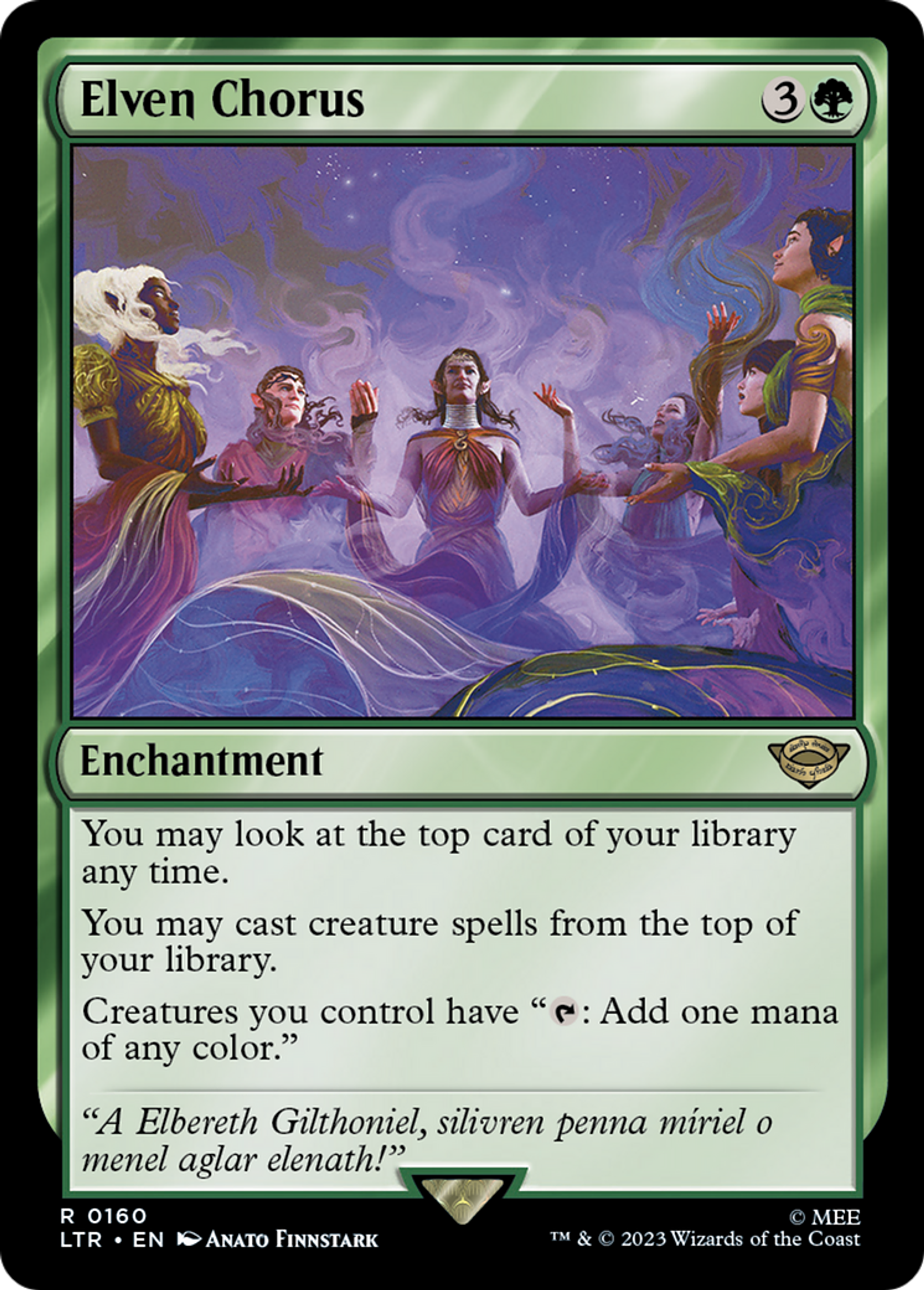 Elven Chorus — The Lord of the Rings: Tales of Middle-earth — Magic: The Gathering