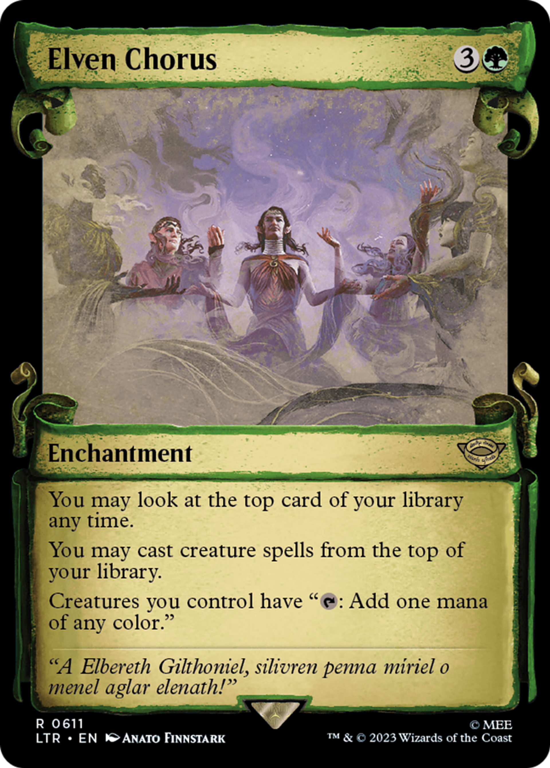 Elven Chorus — The Lord of the Rings: Tales of Middle-earth — Magic: The Gathering