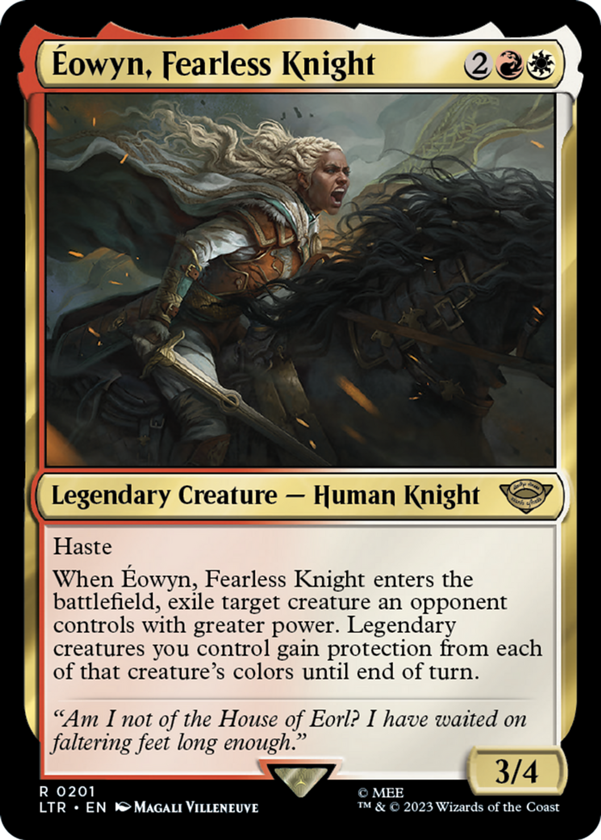 Éowyn, Fearless Knight — The Lord of the Rings: Tales of Middle-earth — Magic: The Gathering