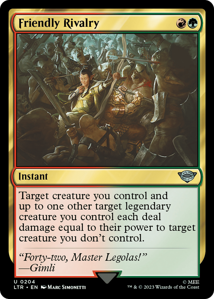 Friendly Rivalry — The Lord of the Rings: Tales of Middle-earth — Magic: The Gathering