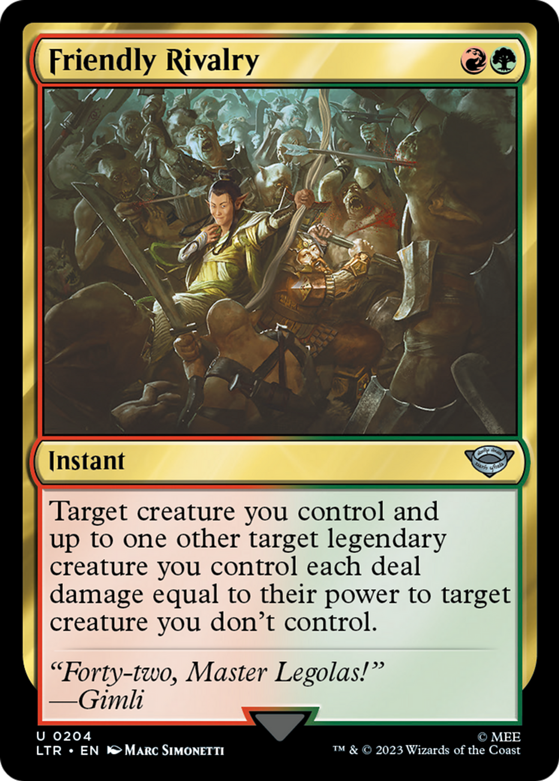 Friendly Rivalry — The Lord of the Rings: Tales of Middle-earth — Magic: The Gathering