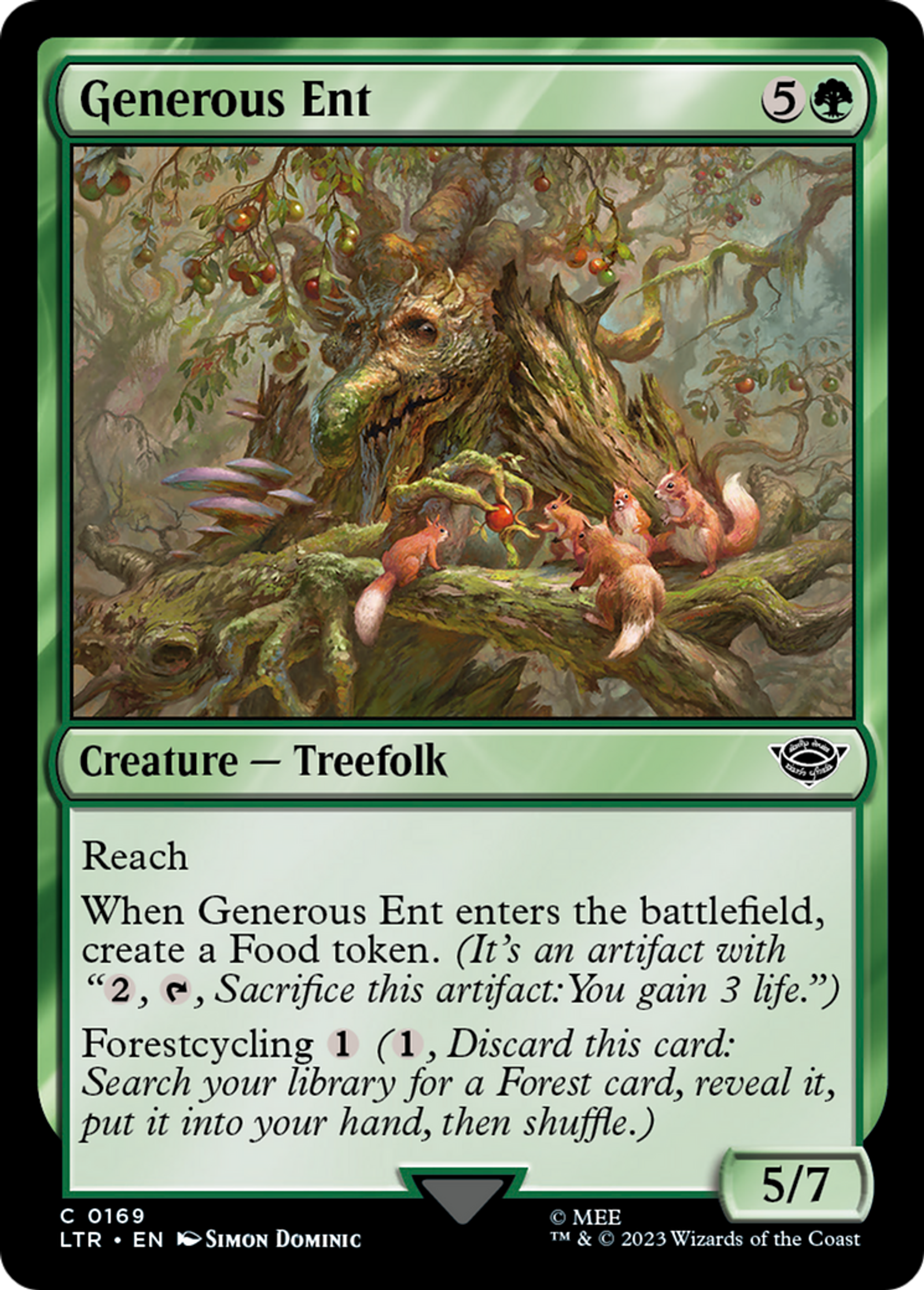 Generous Ent — The Lord of the Rings: Tales of Middle-earth — Magic: The Gathering