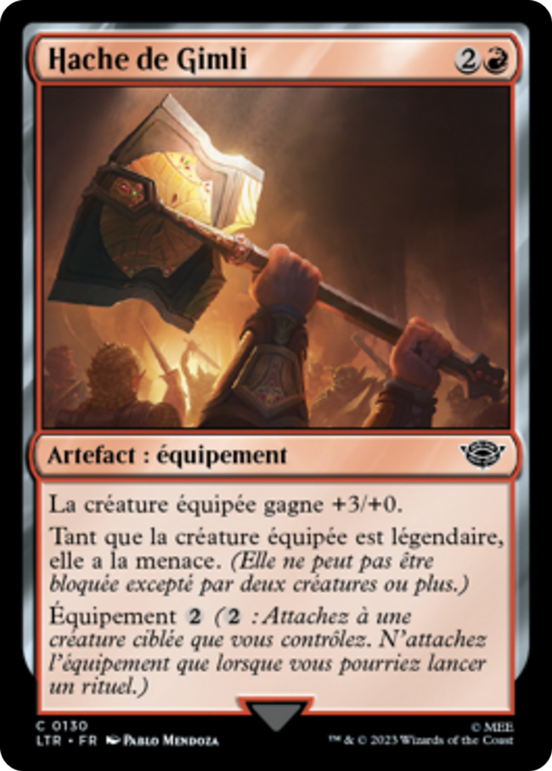 Hache de Gimli — The Lord of the Rings: Tales of Middle-earth — Magic: The Gathering