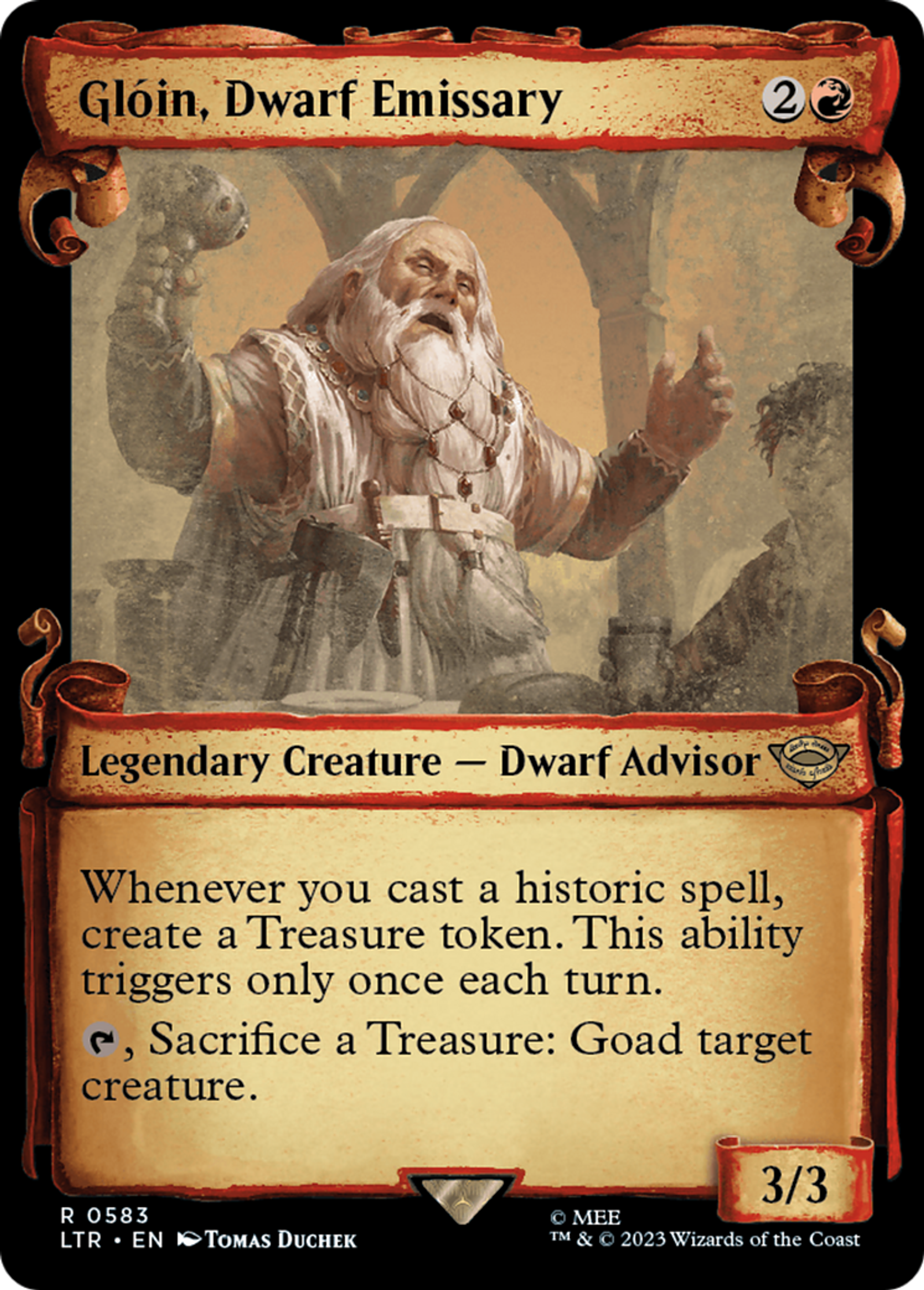 Glóin, Dwarf Emissary — The Lord of the Rings: Tales of Middle-earth — Magic: The Gathering
