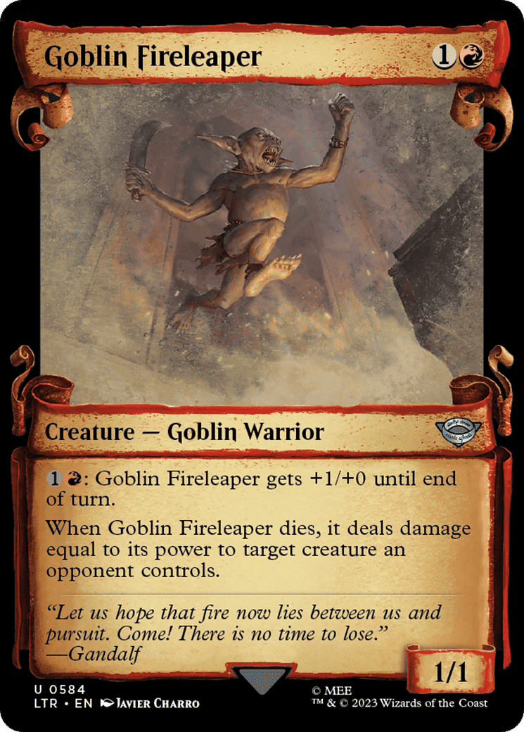Goblin Fireleaper — The Lord of the Rings: Tales of Middle-earth — Magic: The Gathering