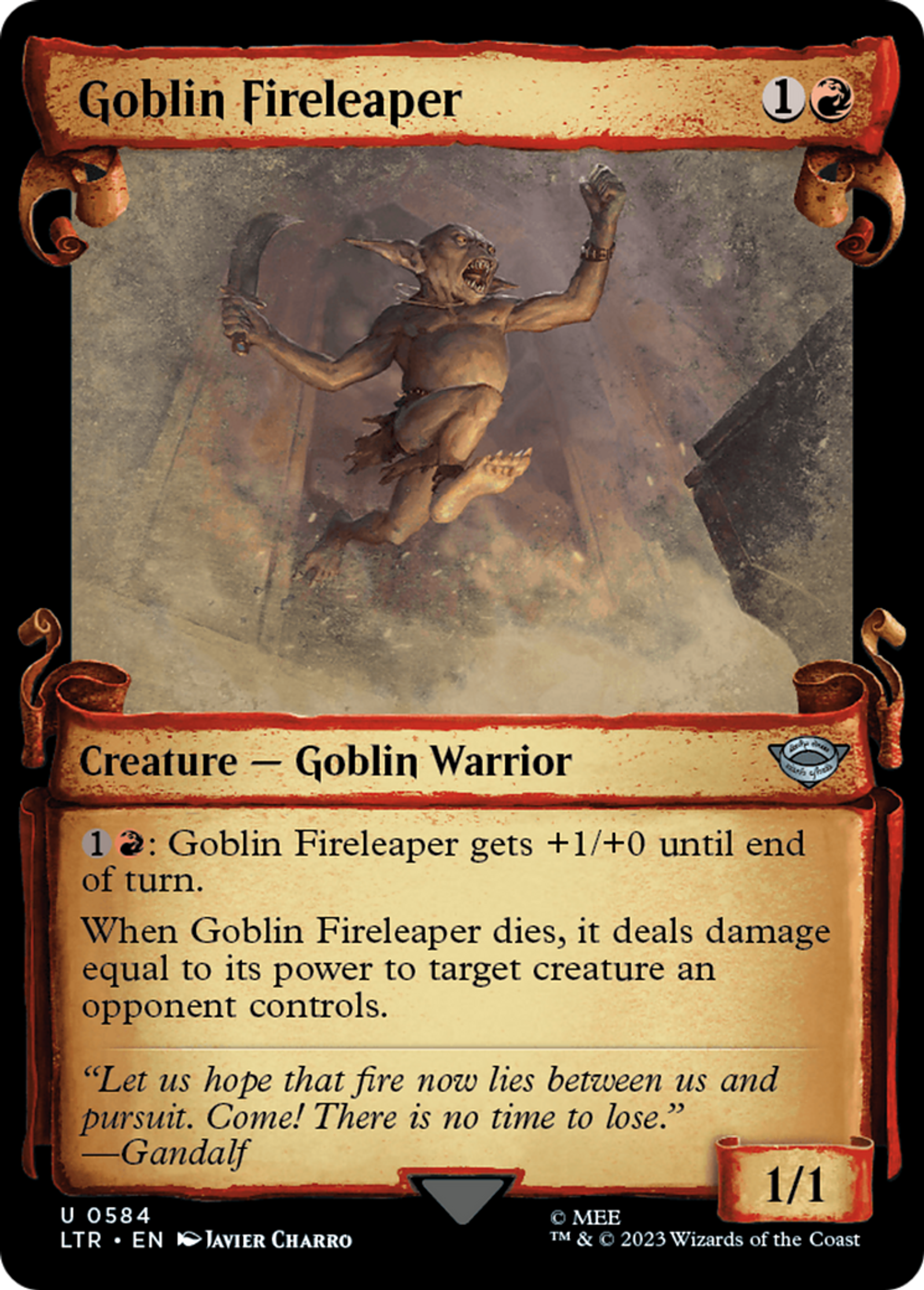 Goblin Fireleaper — The Lord of the Rings: Tales of Middle-earth — Magic: The Gathering