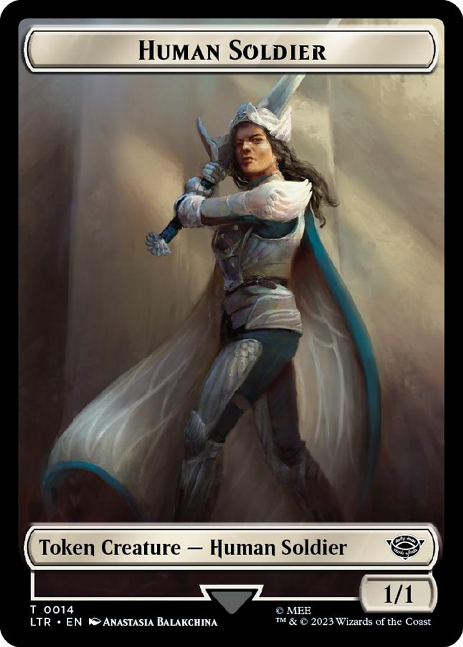 Human Soldier — The Lord of the Rings: Tales of Middle-earth — Magic: The Gathering