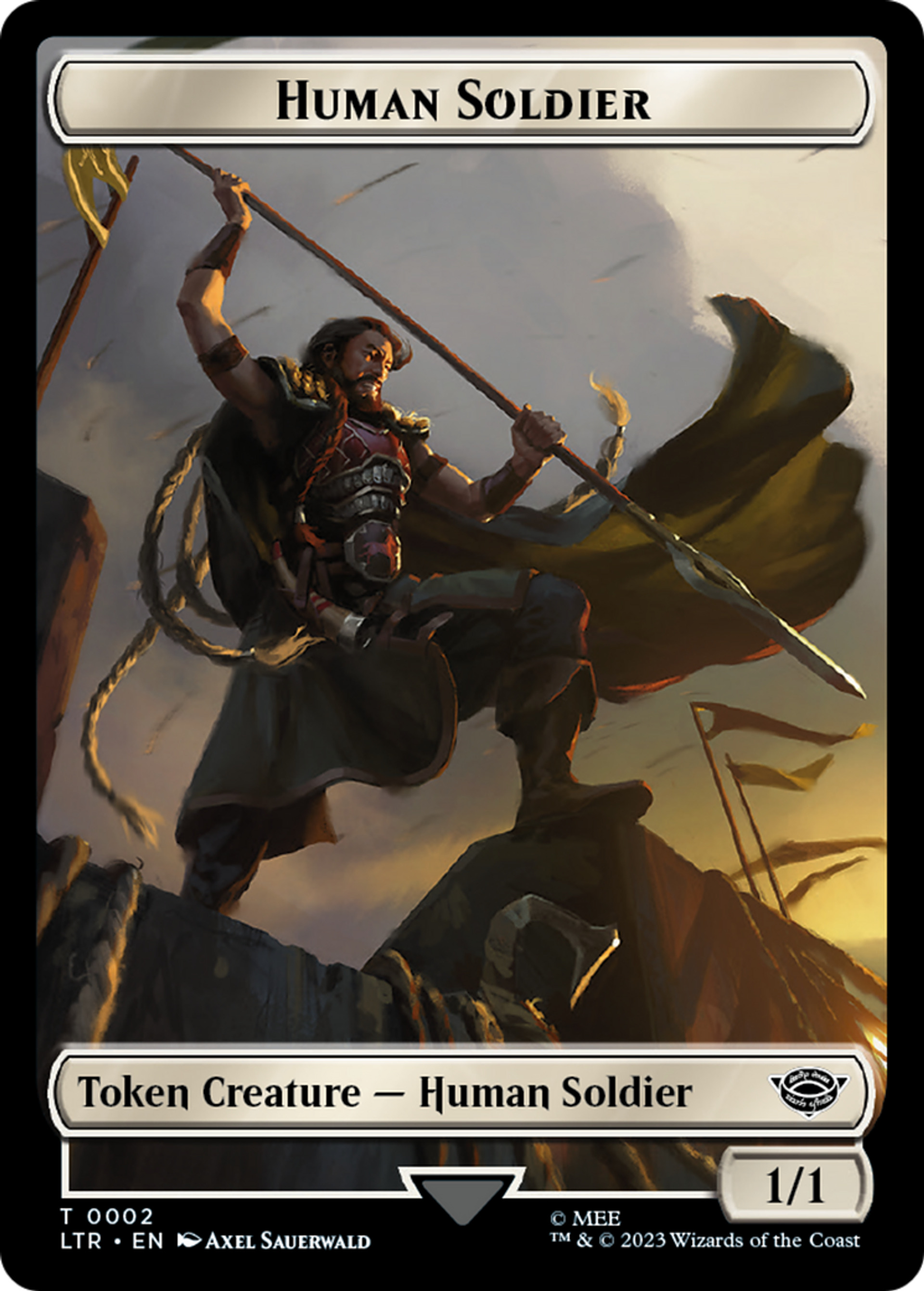 Human Soldier — The Lord of the Rings: Tales of Middle-earth — Magic: The Gathering