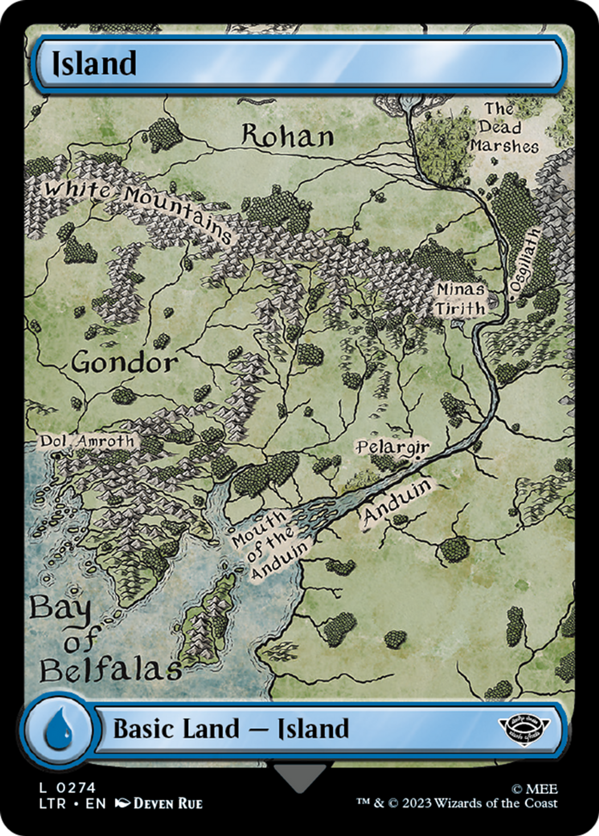 Island — The Lord of the Rings: Tales of Middle-earth — Magic: The Gathering