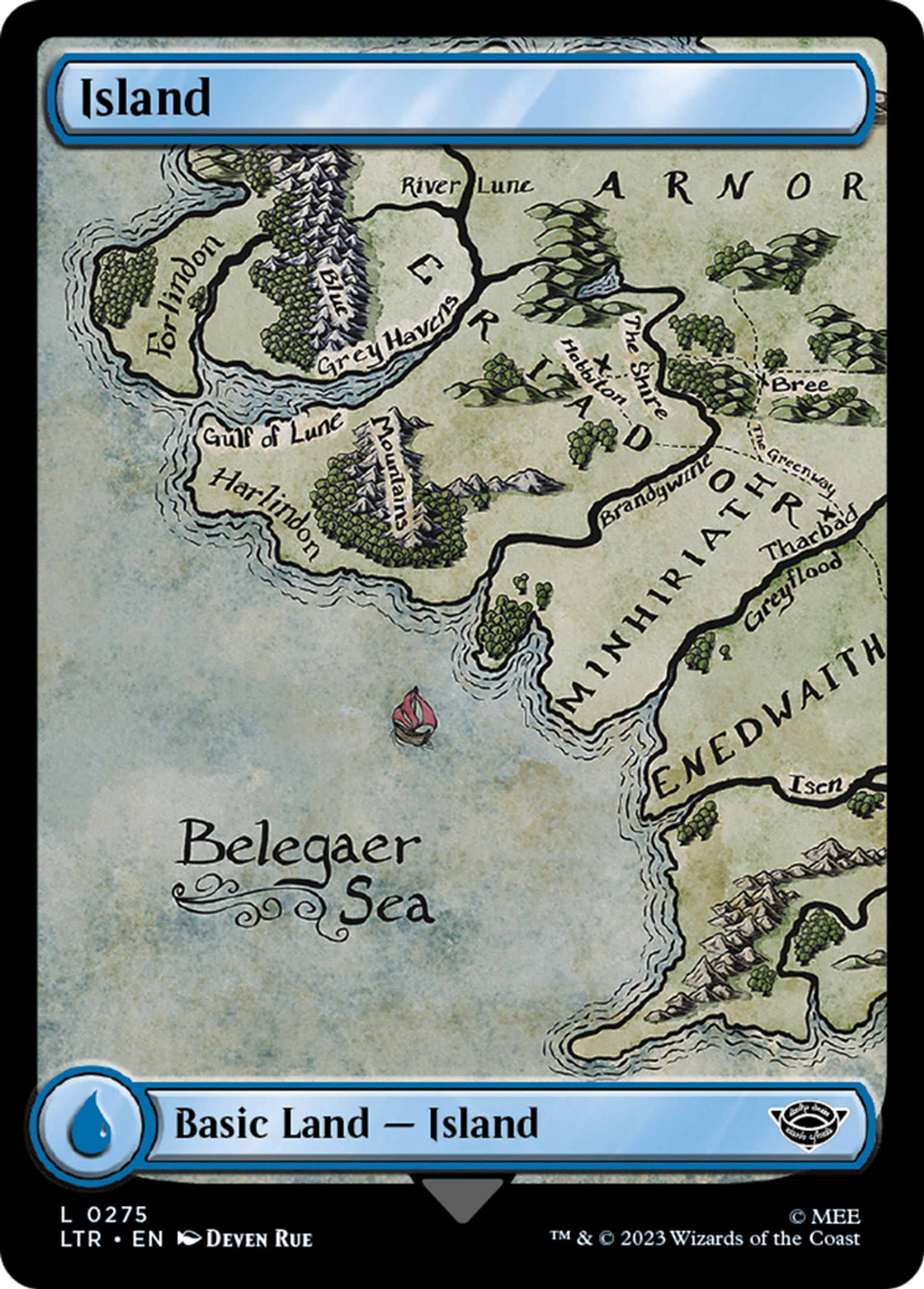 Island — The Lord of the Rings: Tales of Middle-earth — Magic: The Gathering