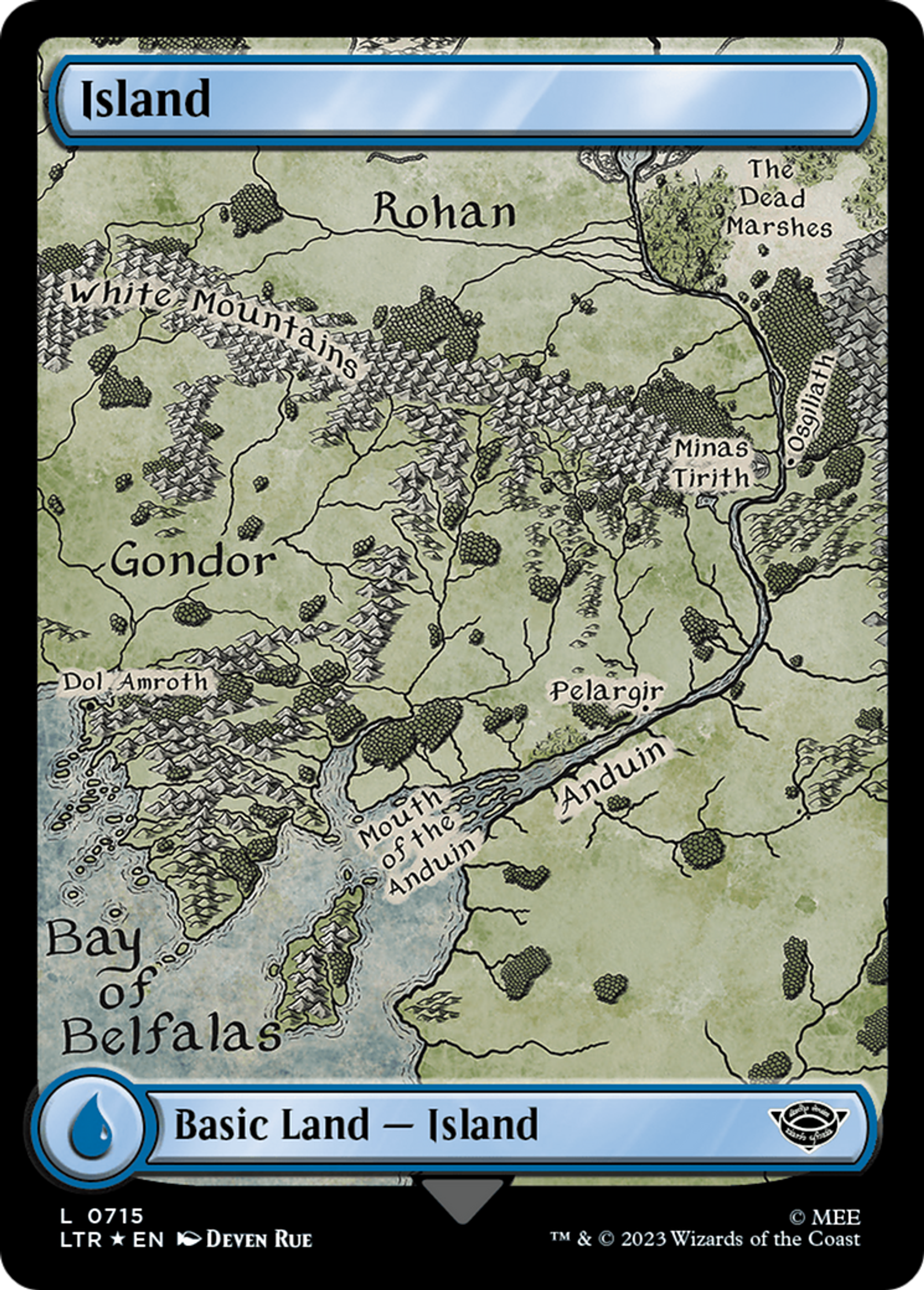Island — The Lord of the Rings: Tales of Middle-earth — Magic: The Gathering