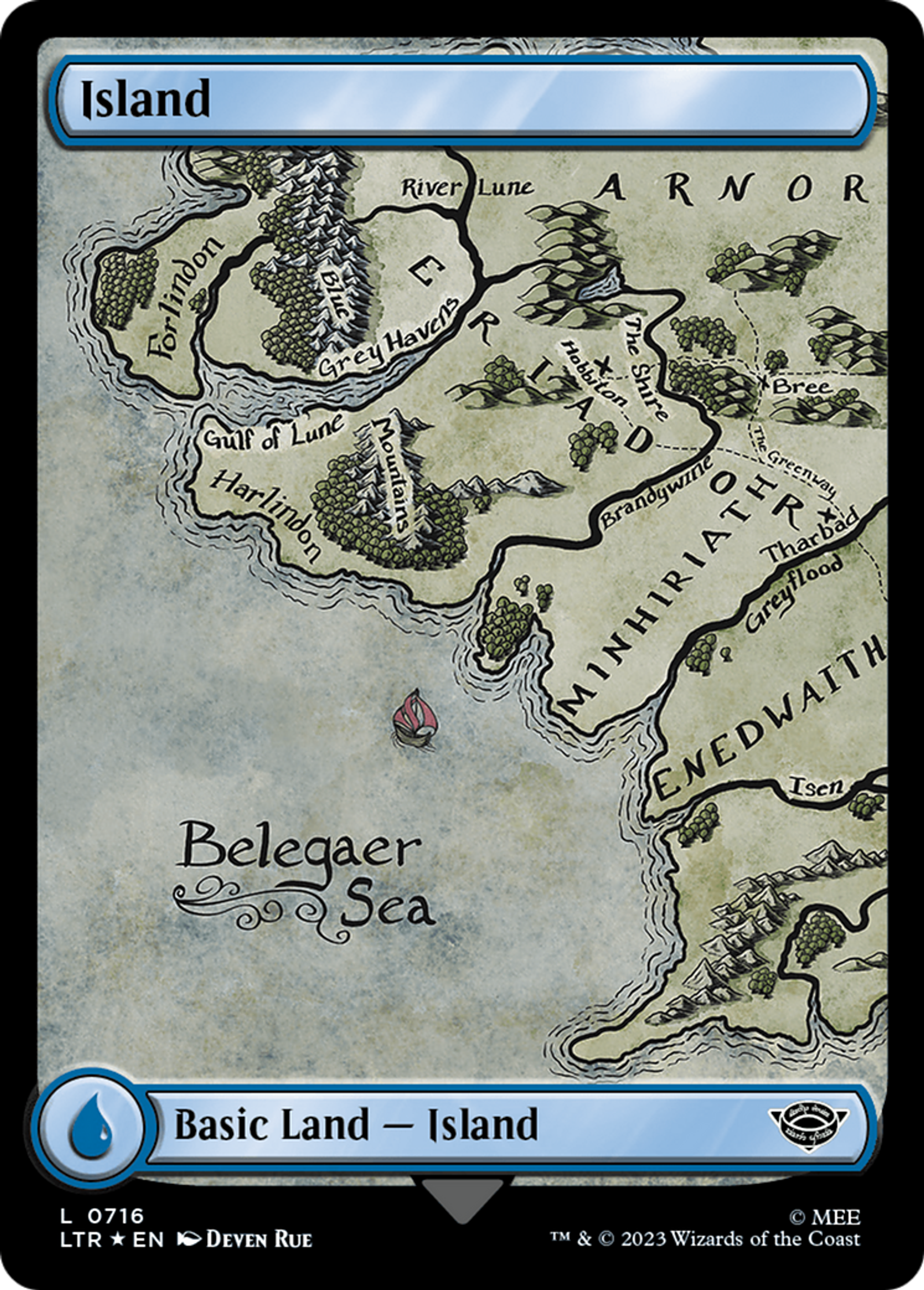 Island — The Lord of the Rings: Tales of Middle-earth — Magic: The Gathering