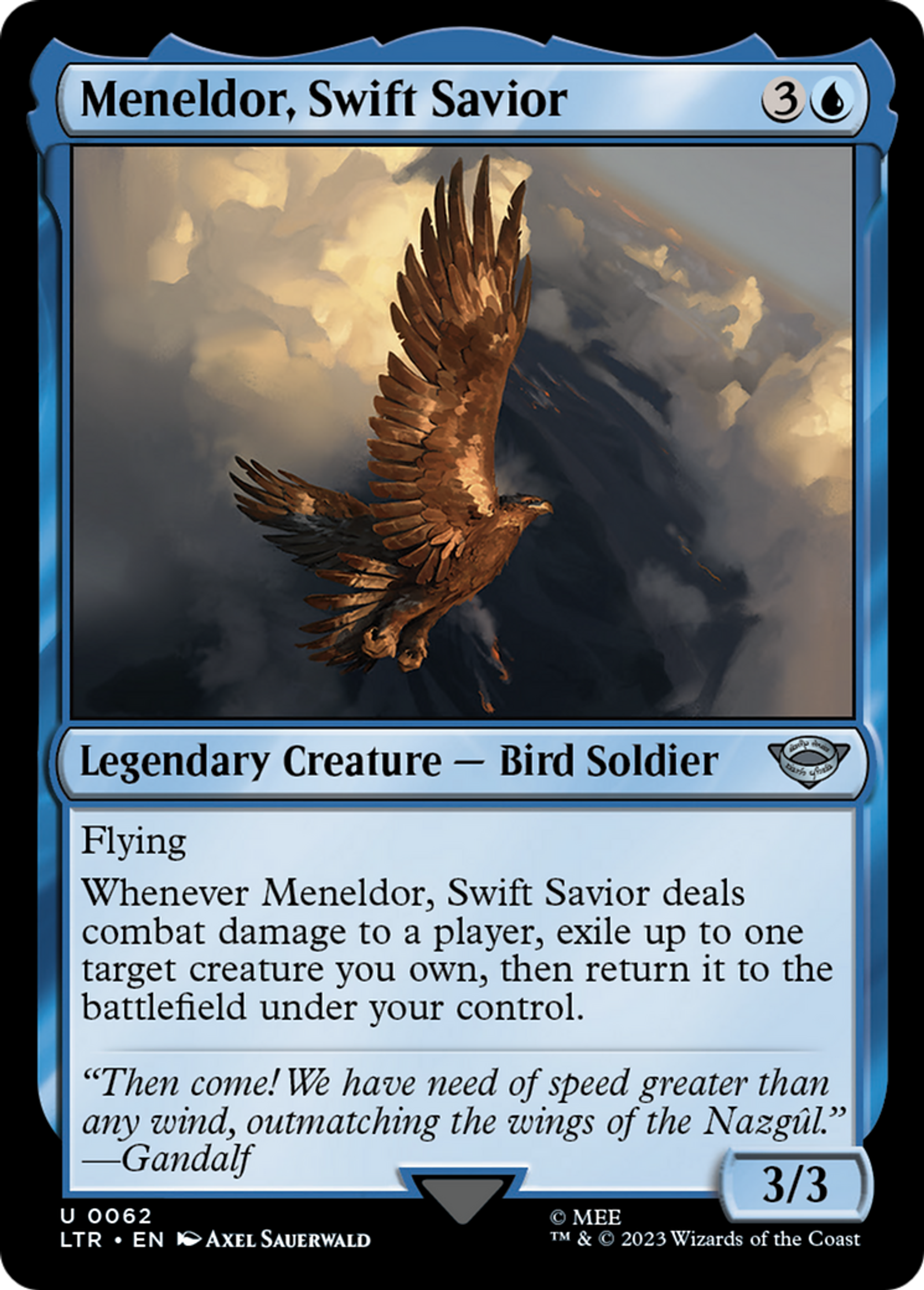 Meneldor, Swift Savior — The Lord of the Rings: Tales of Middle-earth — Magic: The Gathering