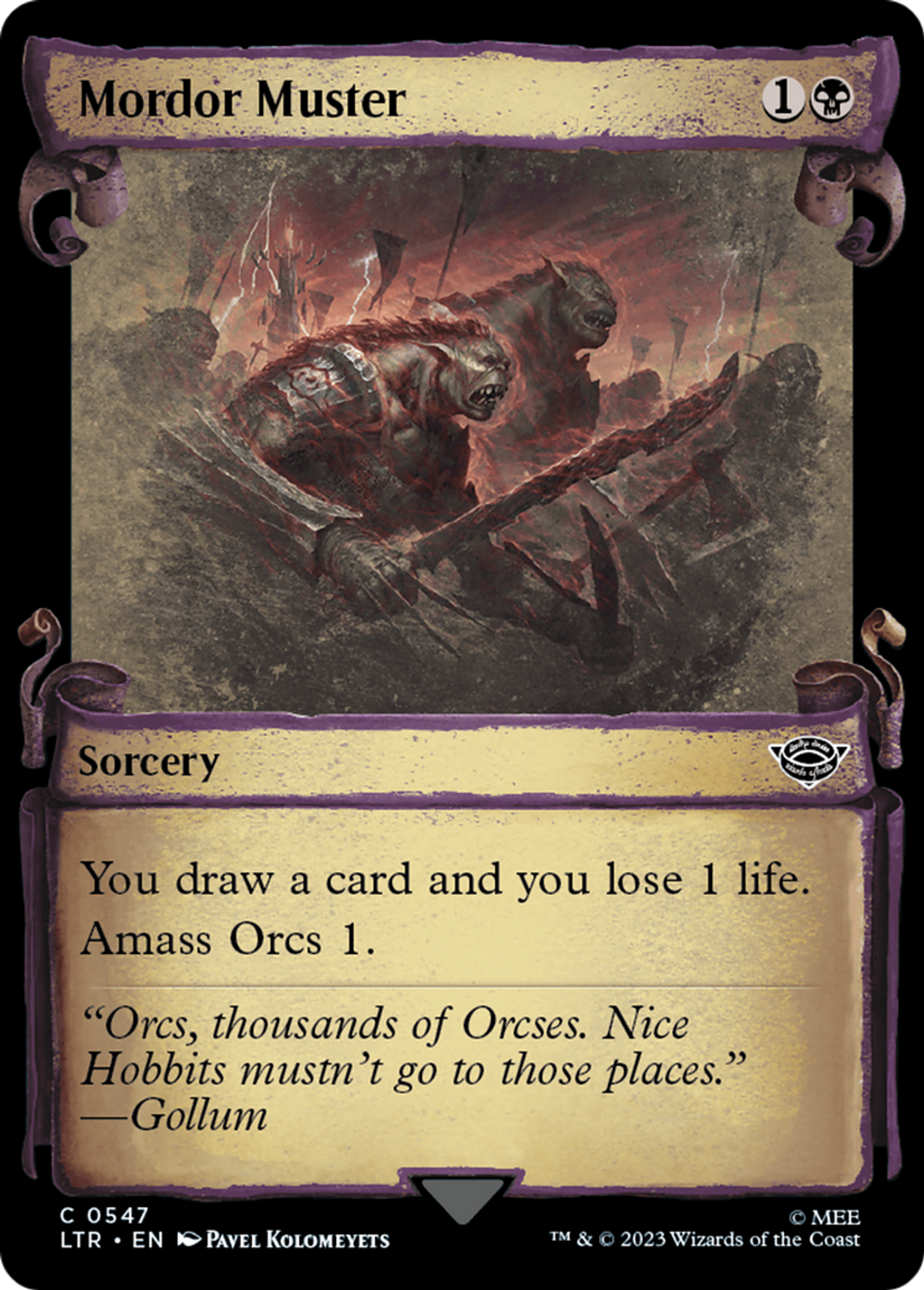 Mordor Muster — The Lord of the Rings: Tales of Middle-earth — Magic: The Gathering