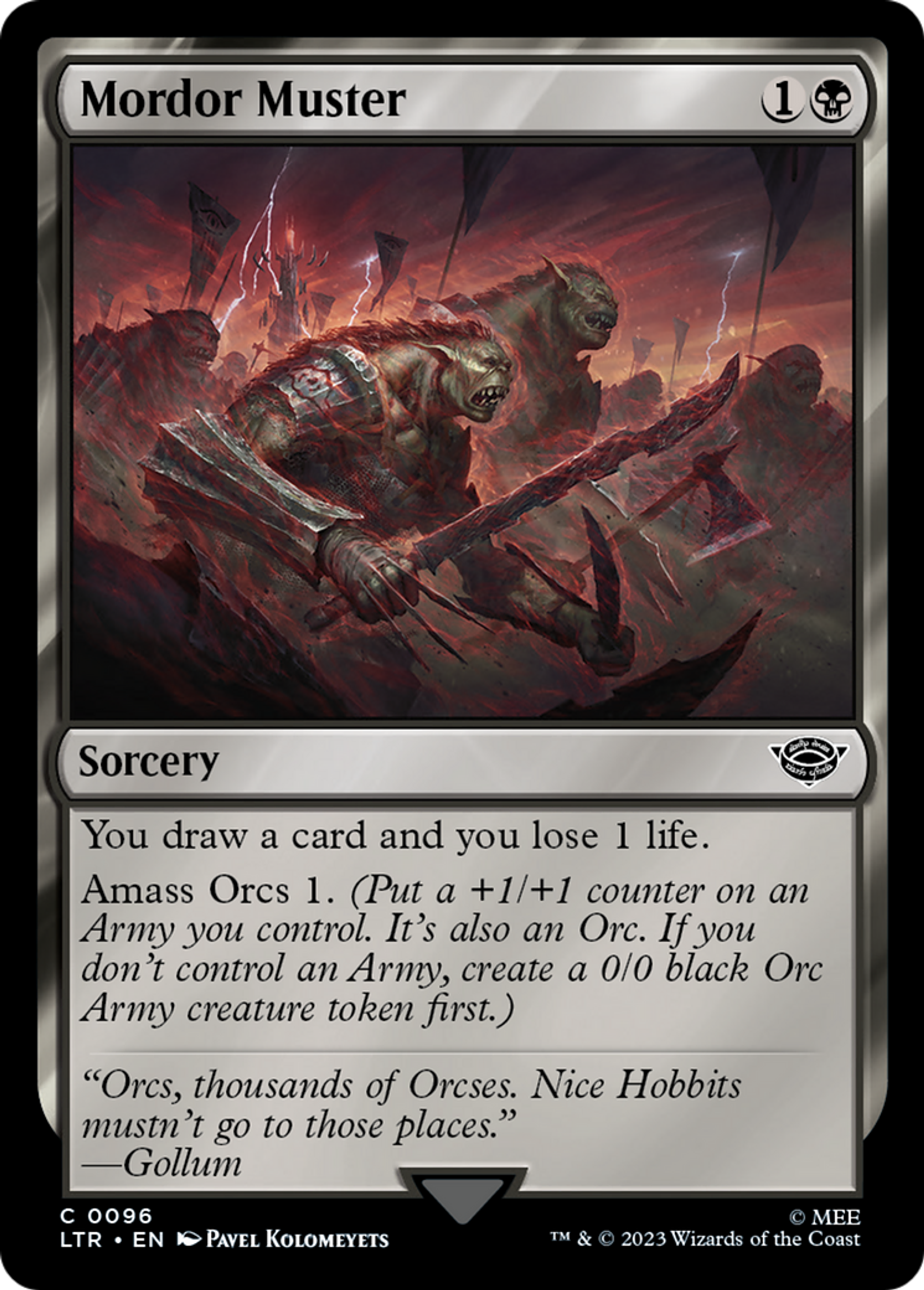 Mordor Muster — The Lord of the Rings: Tales of Middle-earth — Magic: The Gathering