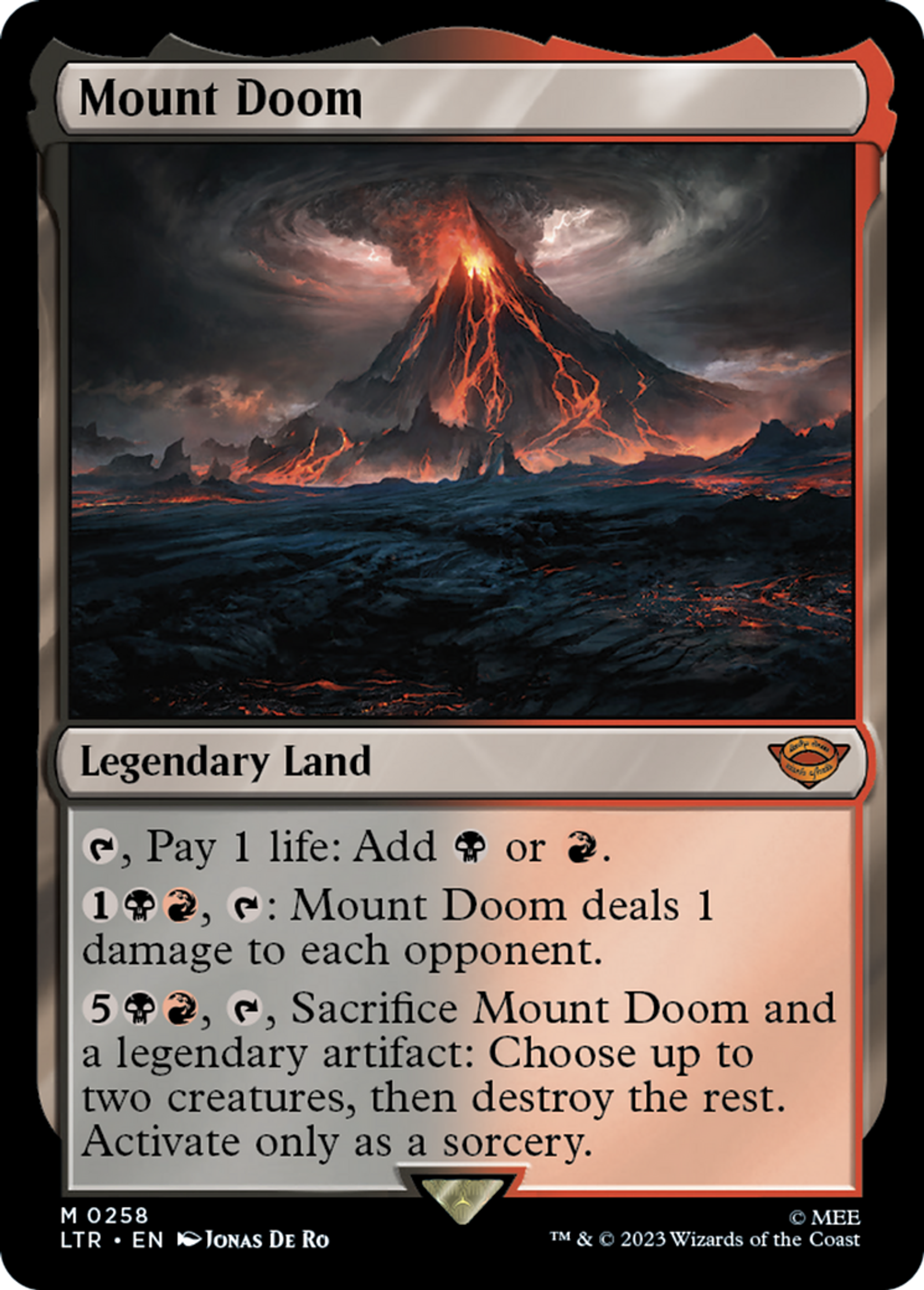 Mount Doom — The Lord of the Rings: Tales of Middle-earth — Magic: The Gathering