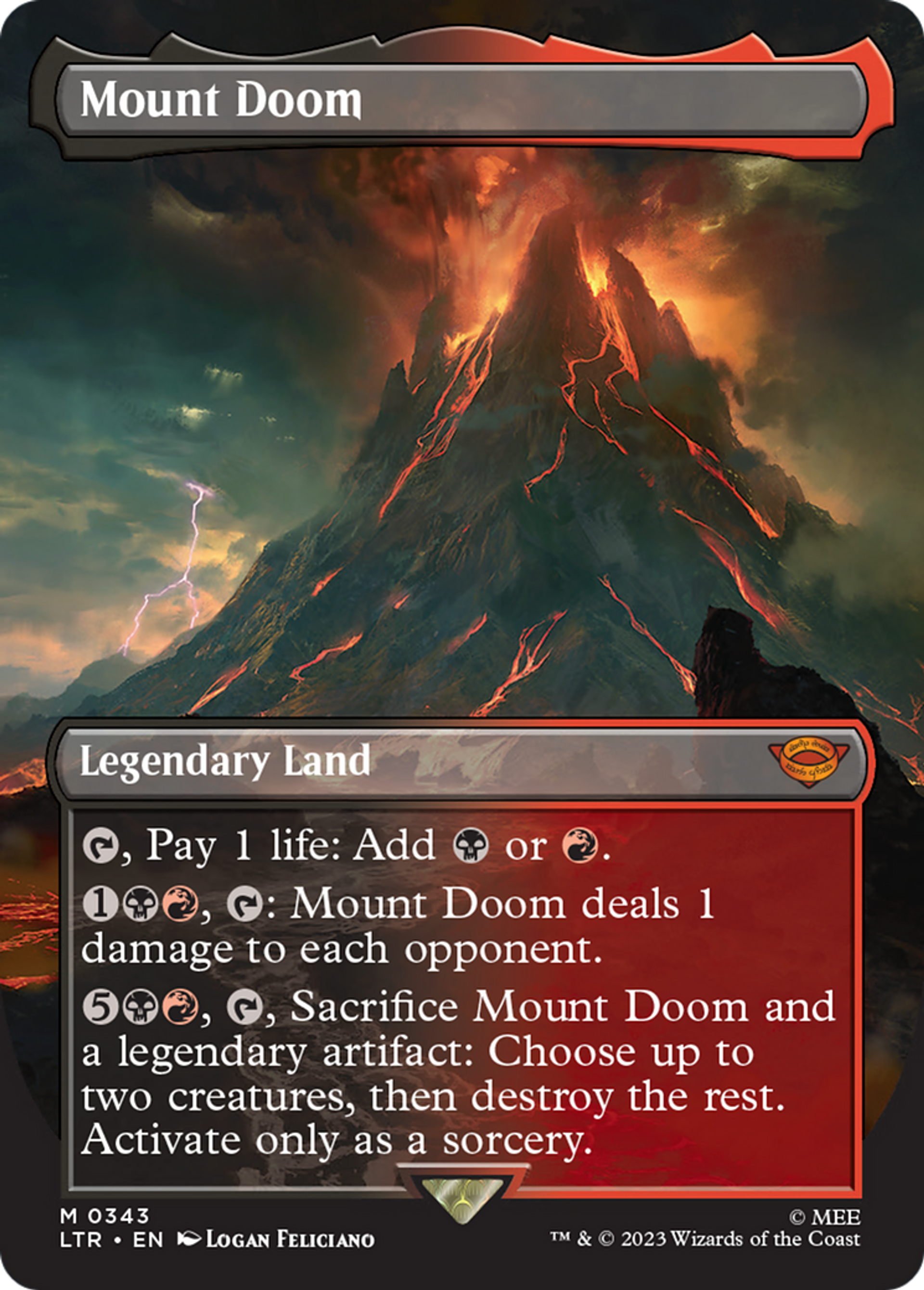 Mount Doom — The Lord of the Rings: Tales of Middle-earth — Magic: The Gathering
