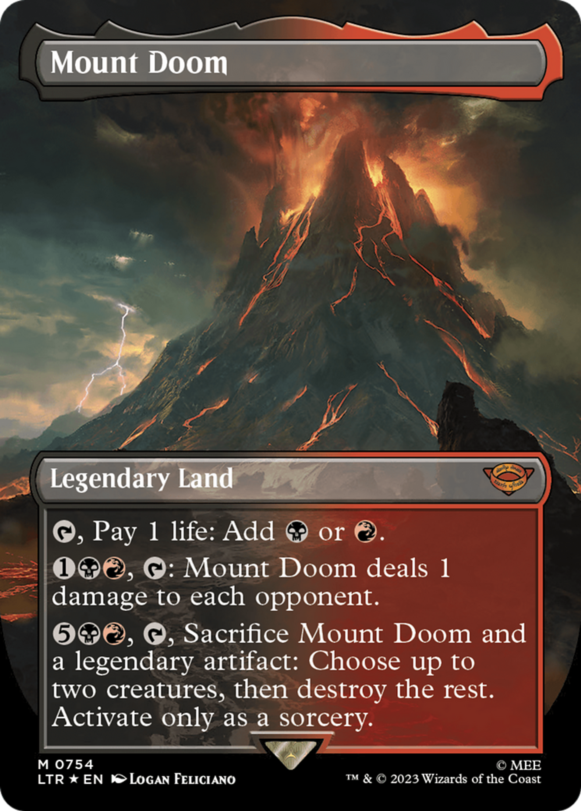 Mount Doom — The Lord of the Rings: Tales of Middle-earth — Magic: The Gathering